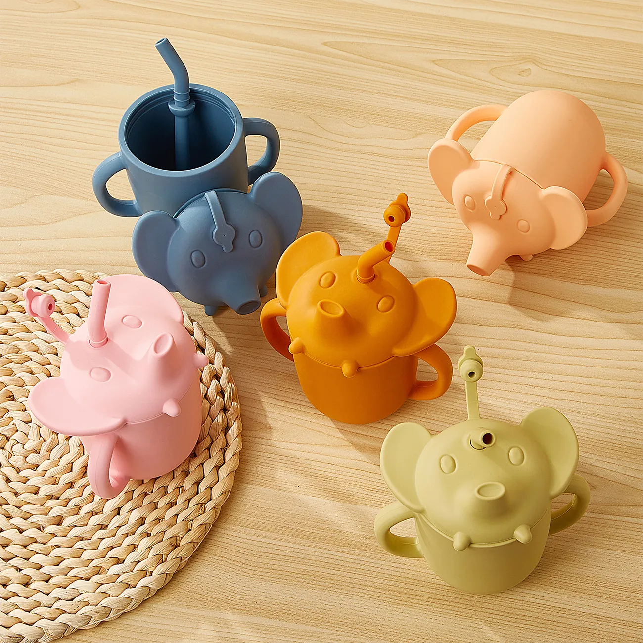 BPA-Free Silicone Sippy Cup with Shock Resistance for Infants and Toddlers