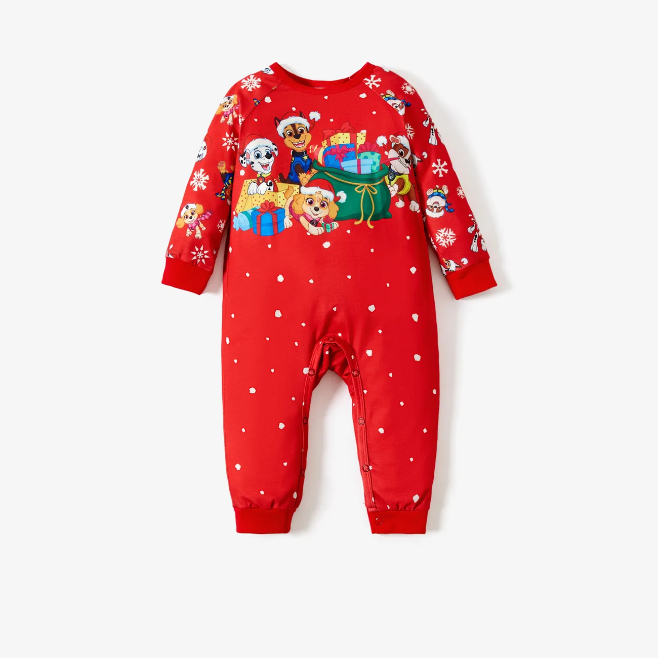 PAW Patrol Christmas Big Graphic Family Matching Pajamas Sets(Flame Resistant) Multi-color big image 1