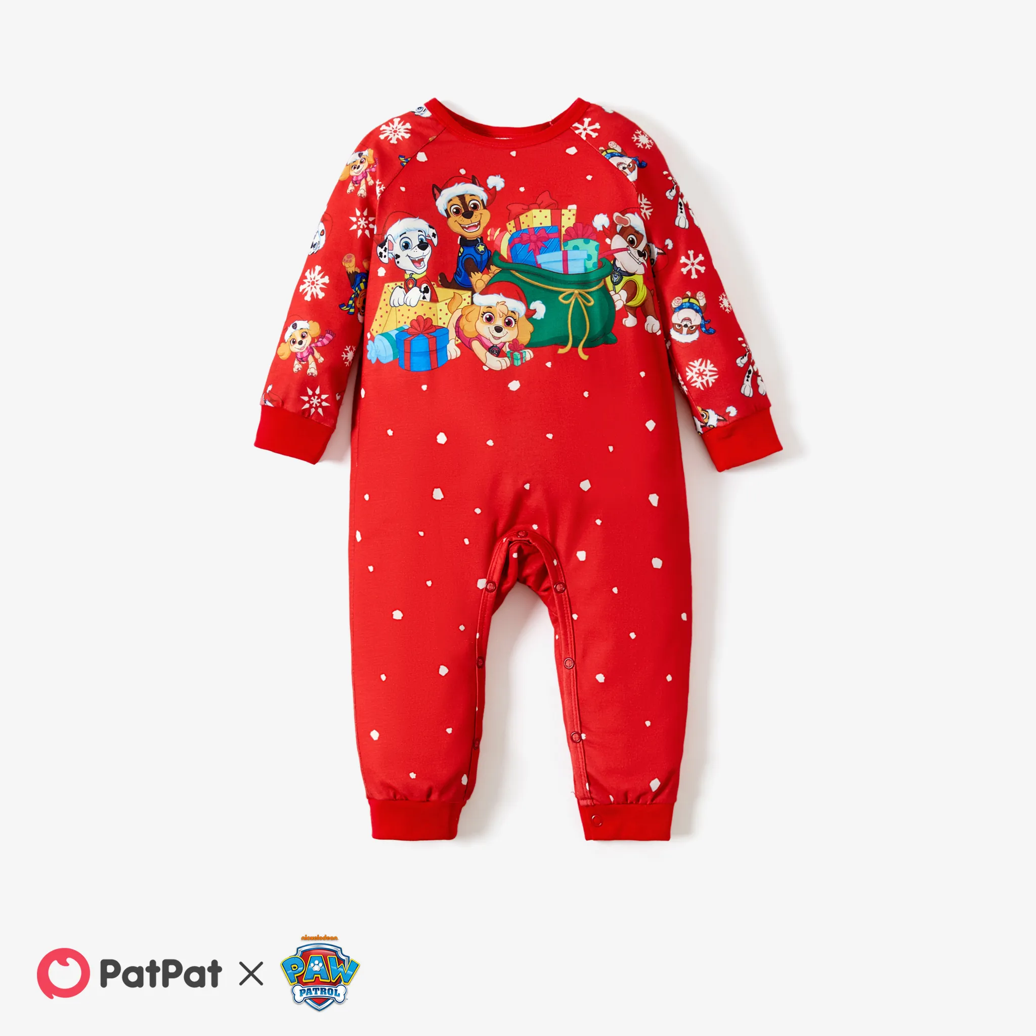 PAW Patrol Christmas Big Graphic Family Matching Pajamas Sets(Flame Resistant) Multi-color big image 1