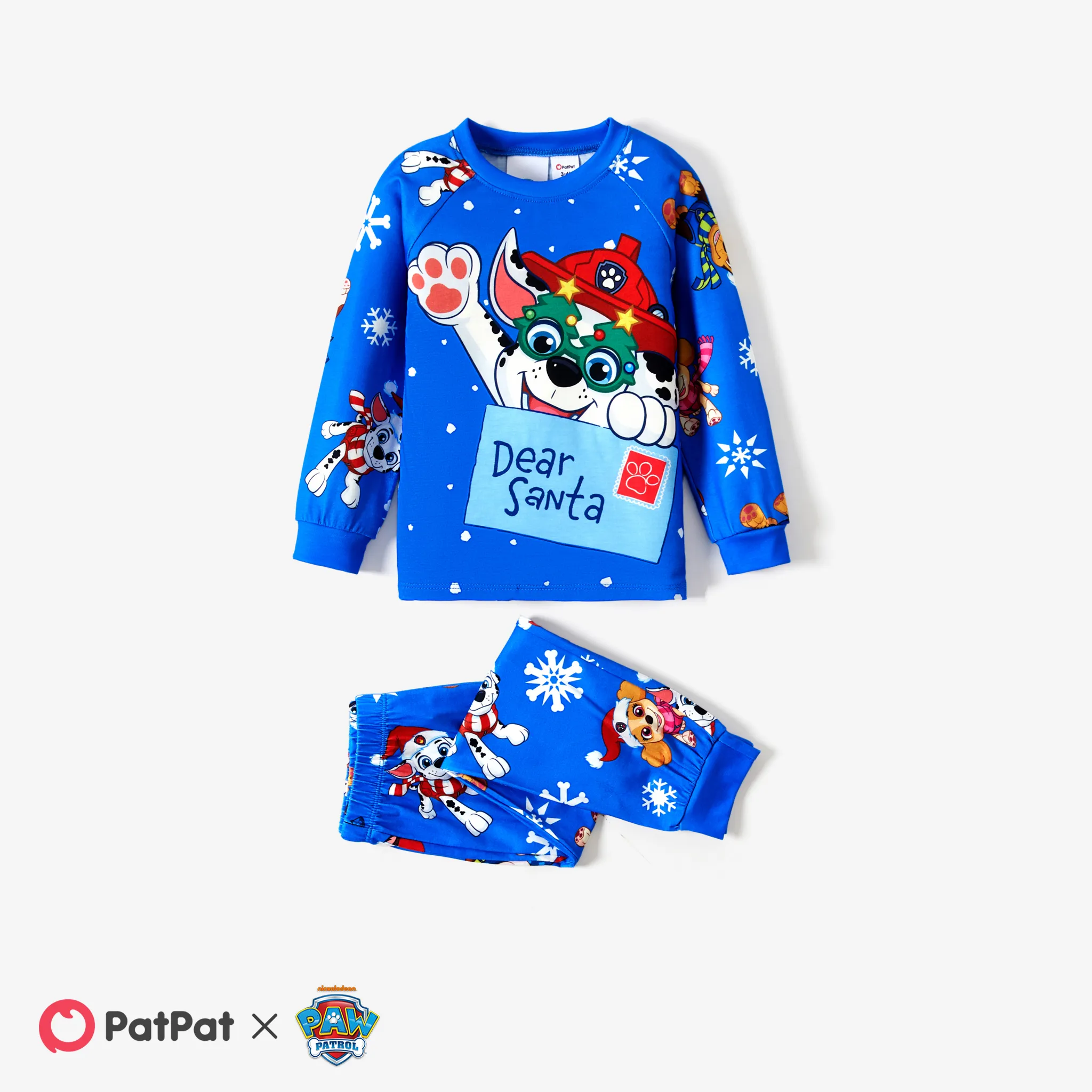 PAW Patrol Christmas Big Graphic Family Matching Pajamas Sets(Flame Resistant) Multi-color image 6