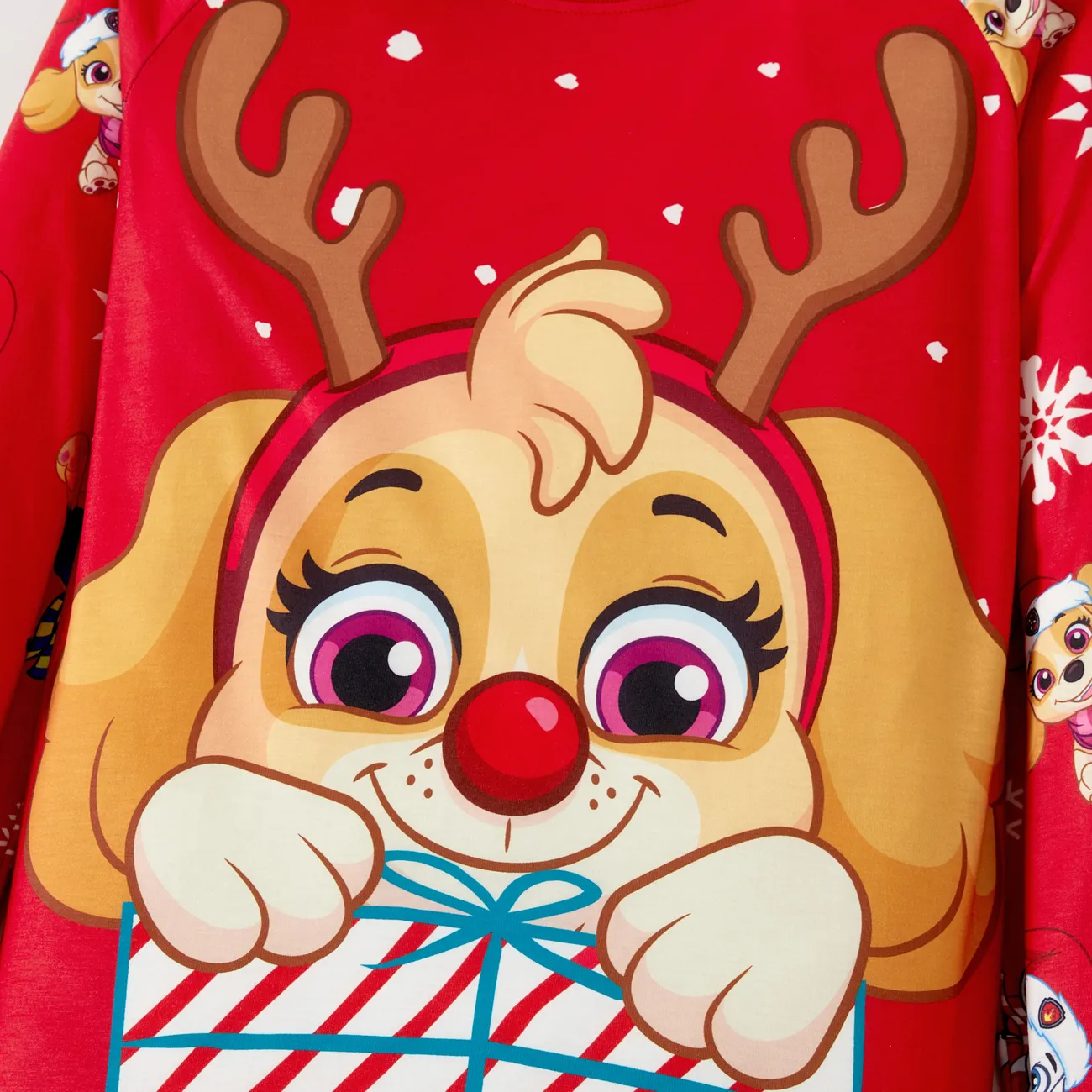Helfer auf vier Pfoten Weihnachten Familien-Looks Langärmelig Familien-Outfits Pyjamas (Flame Resistant) Mehrfarbig big image 1