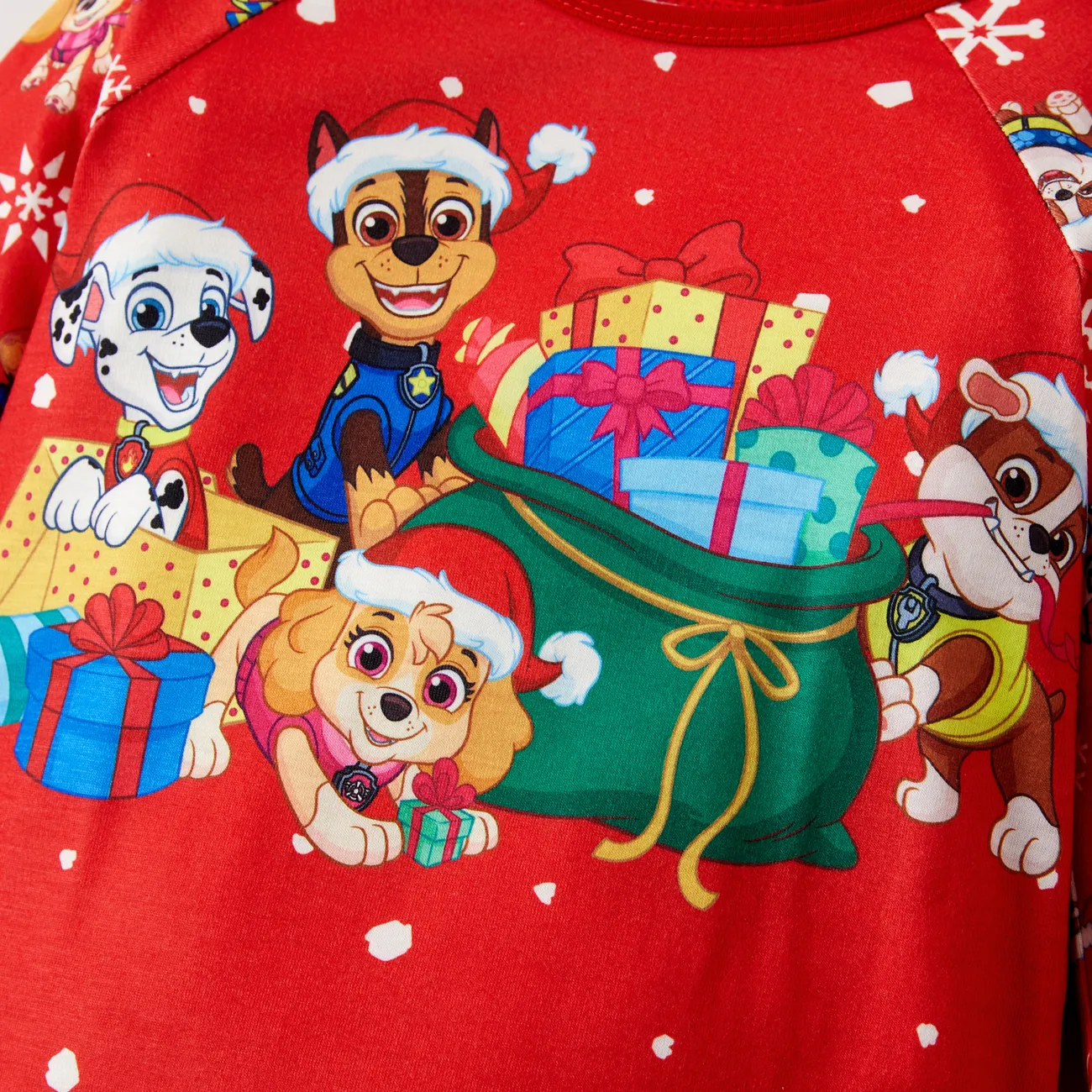 PAW Patrol Christmas Big Graphic Family Matching Pajamas Sets(Flame Resistant) Multi-color big image 1