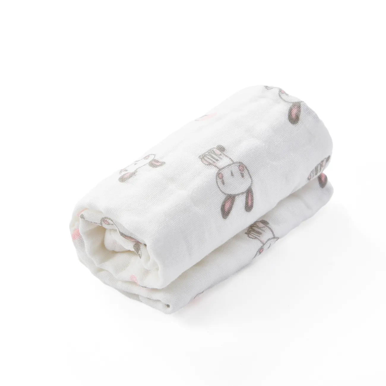 Tissu multifonctionnel en mousseline de coton pour bébé rot Blanc big image 1