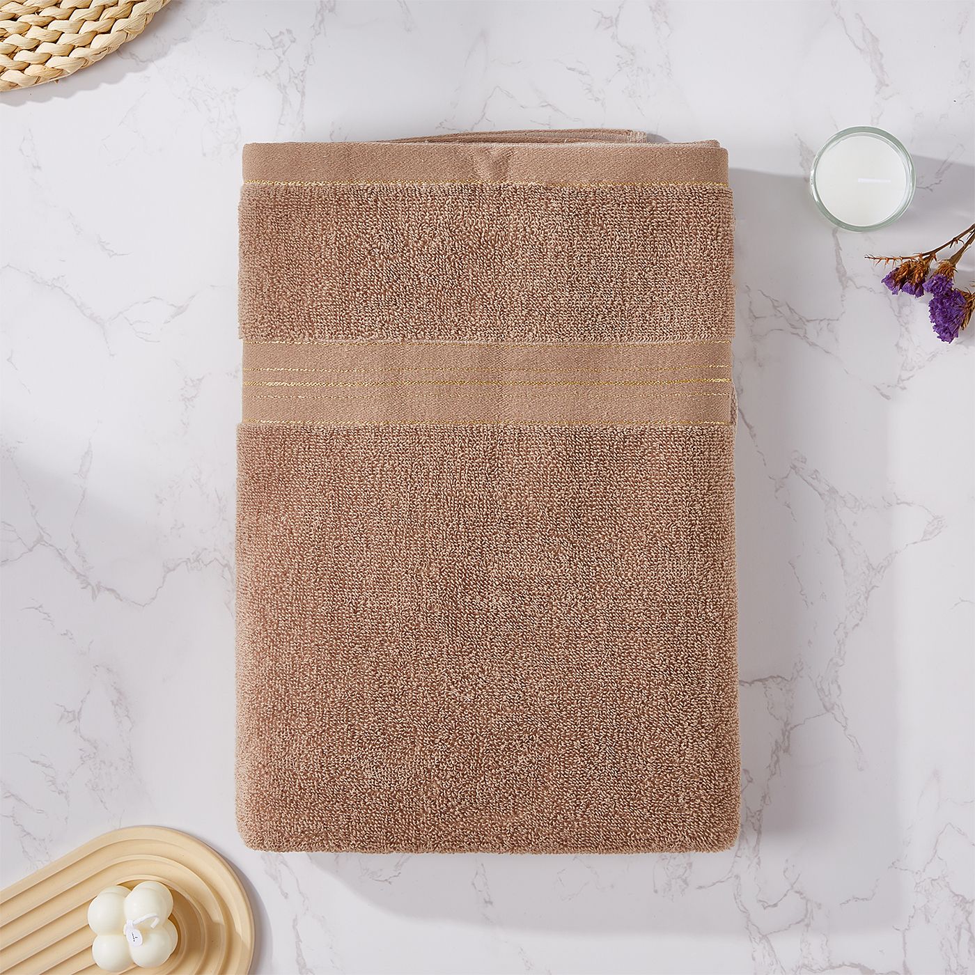 Soft Cotton Bath Towel - Perfect For Home, Beach, And Hotel Use