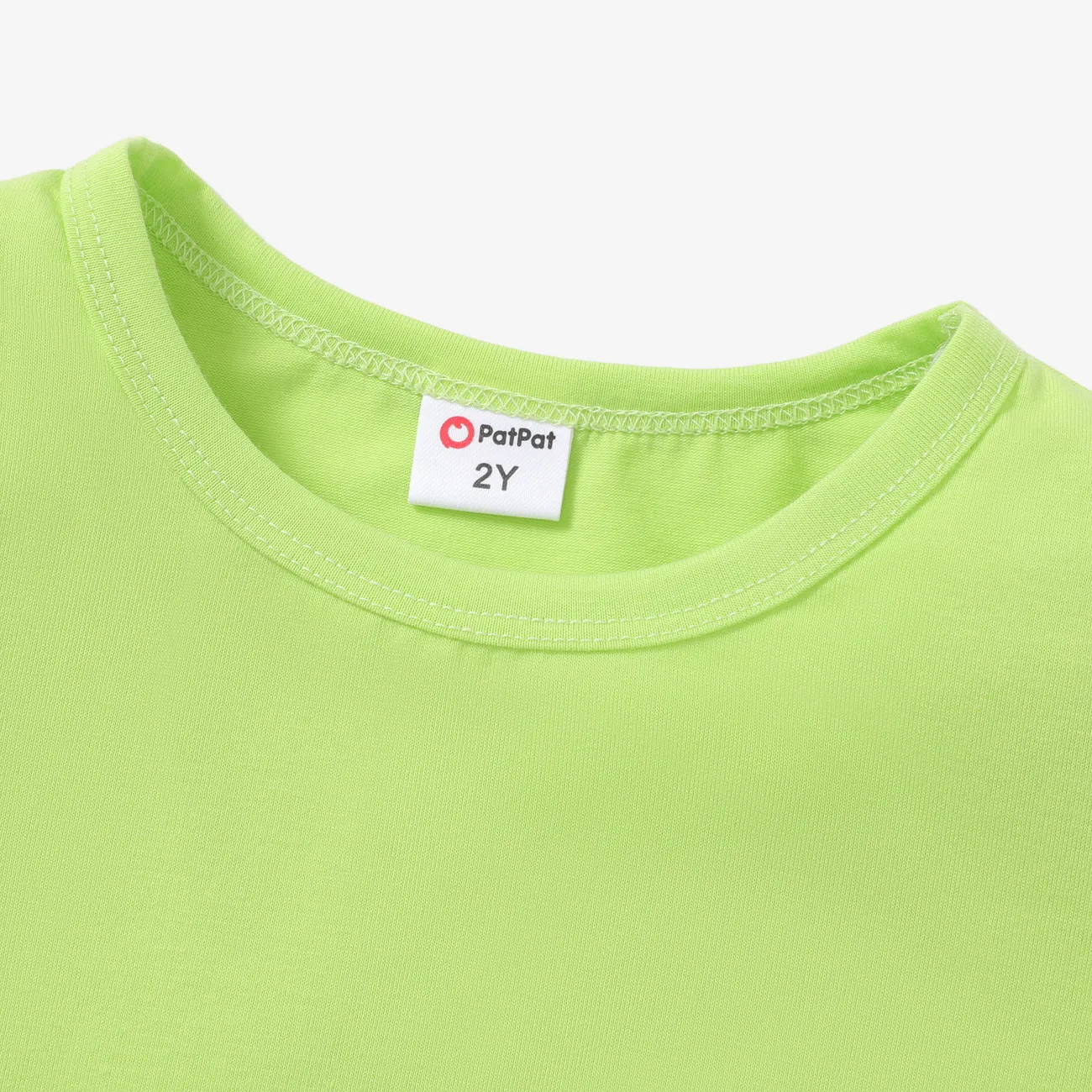 2 Stück Kleinkinder Mädchen Avantgardistisch T-Shirt-Sets hellgrün big image 1