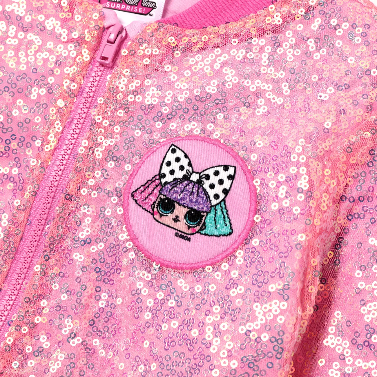 L.O.L. ÜBERRASCHUNG! Kleinkind-/Kid-Girl-Set mit Grafikdruck Kurzärmeliges Kleid und Oberteil  rosa big image 1