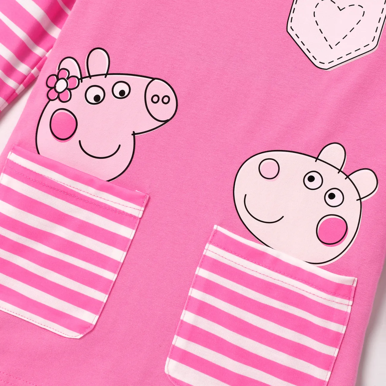 Peppa Pig Kleinkinder Mädchen Stoffnähte Kindlich Schwein Kleider rosa big image 1