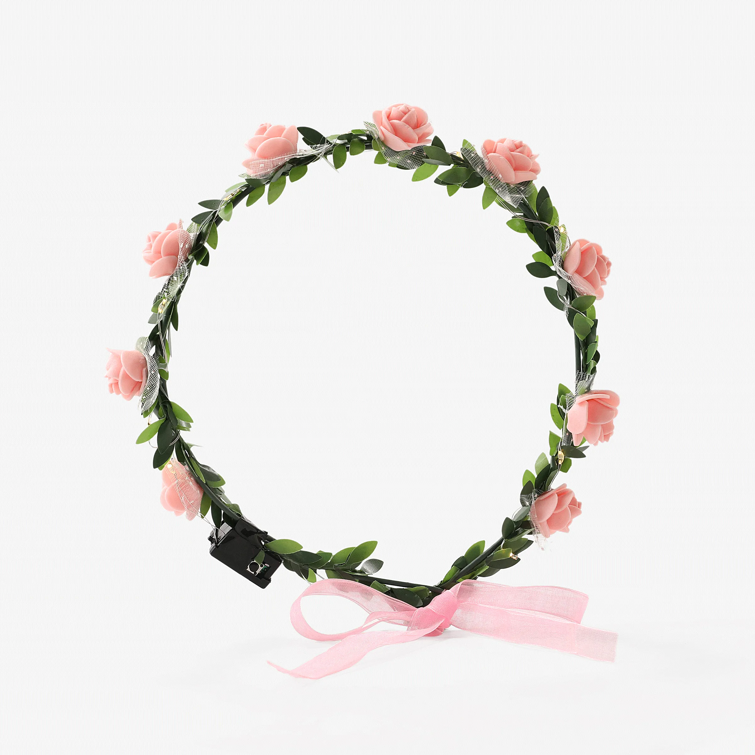 

Toddler/kids likes go-glow Rose flower decorative headband