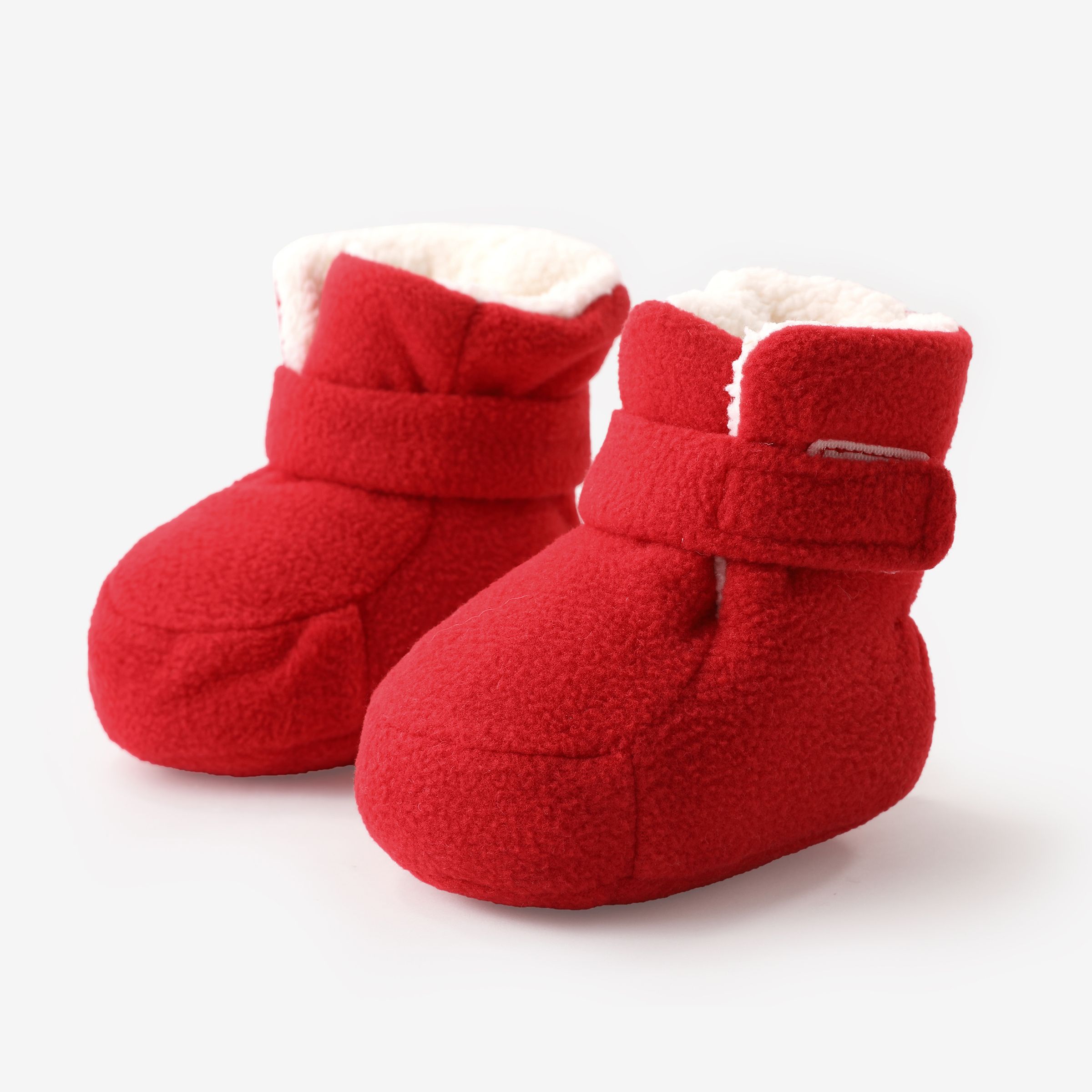 Babyâs High Fleece Warm Soft-soled Cotton Boots