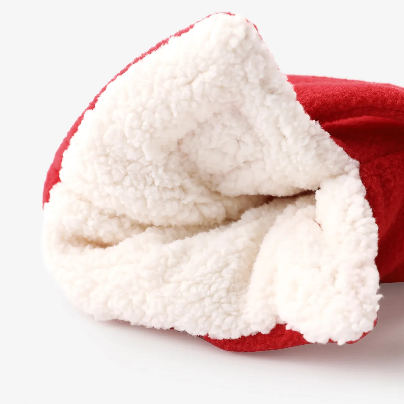 Baby's High Fleece warme Baumwollstiefel mit weicher Sohle rot big image 1