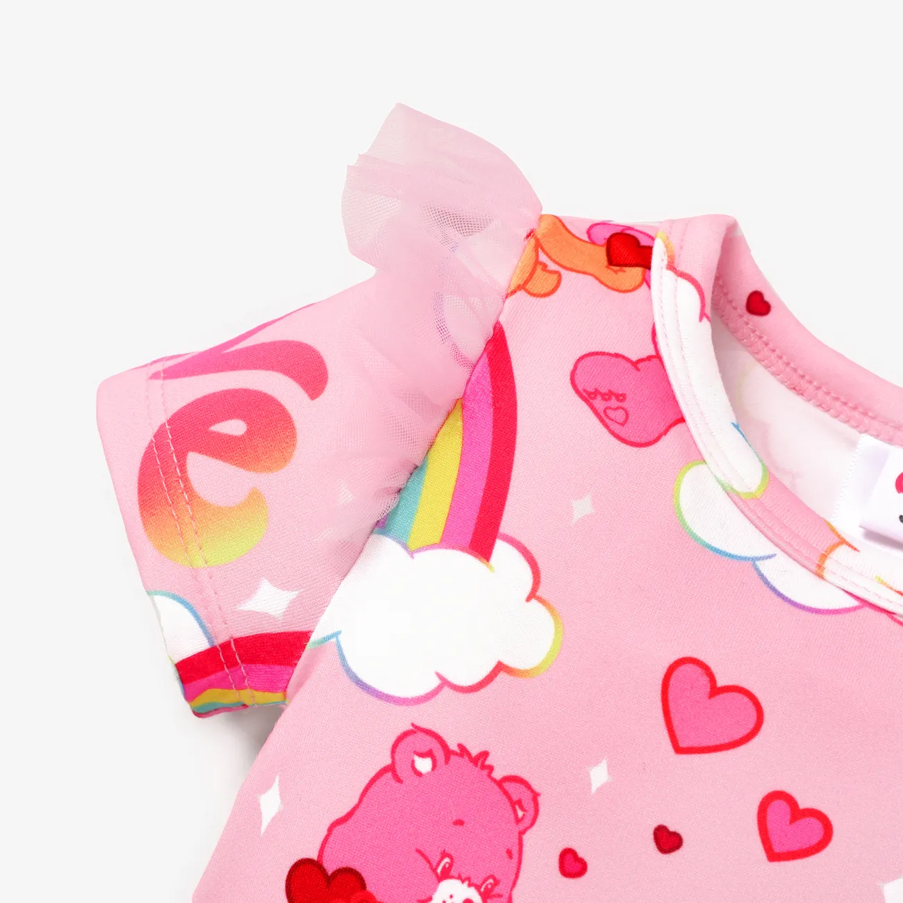 Gli Orsetti del Cuore Festa della mamma Neonato Ragazza Manica volant Infantile Manica lunga Tutine Rosa big image 1