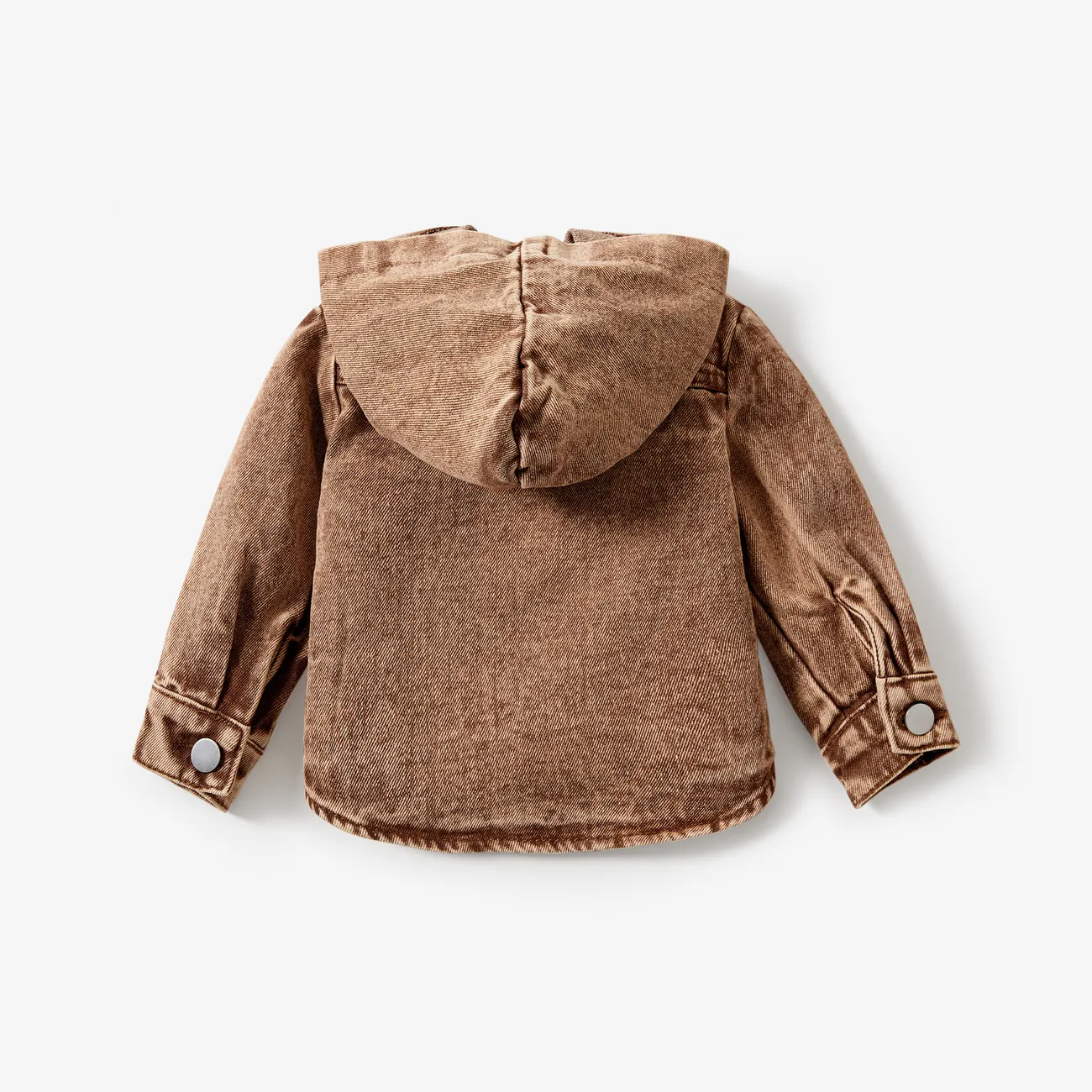 Baby/Toddler Boys Vintage Hooded Denim Jacket Brown big image 1