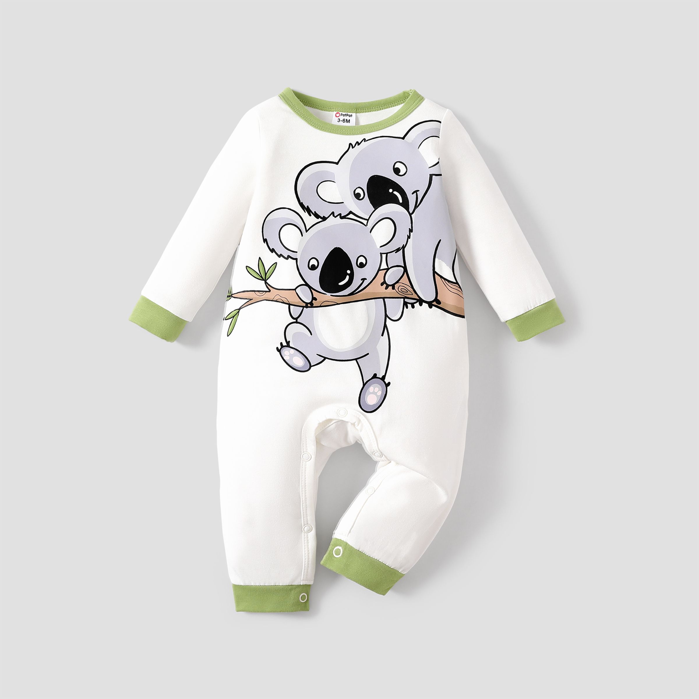 Baby Girl/Boy Fashion Koala Print Jumpsuit