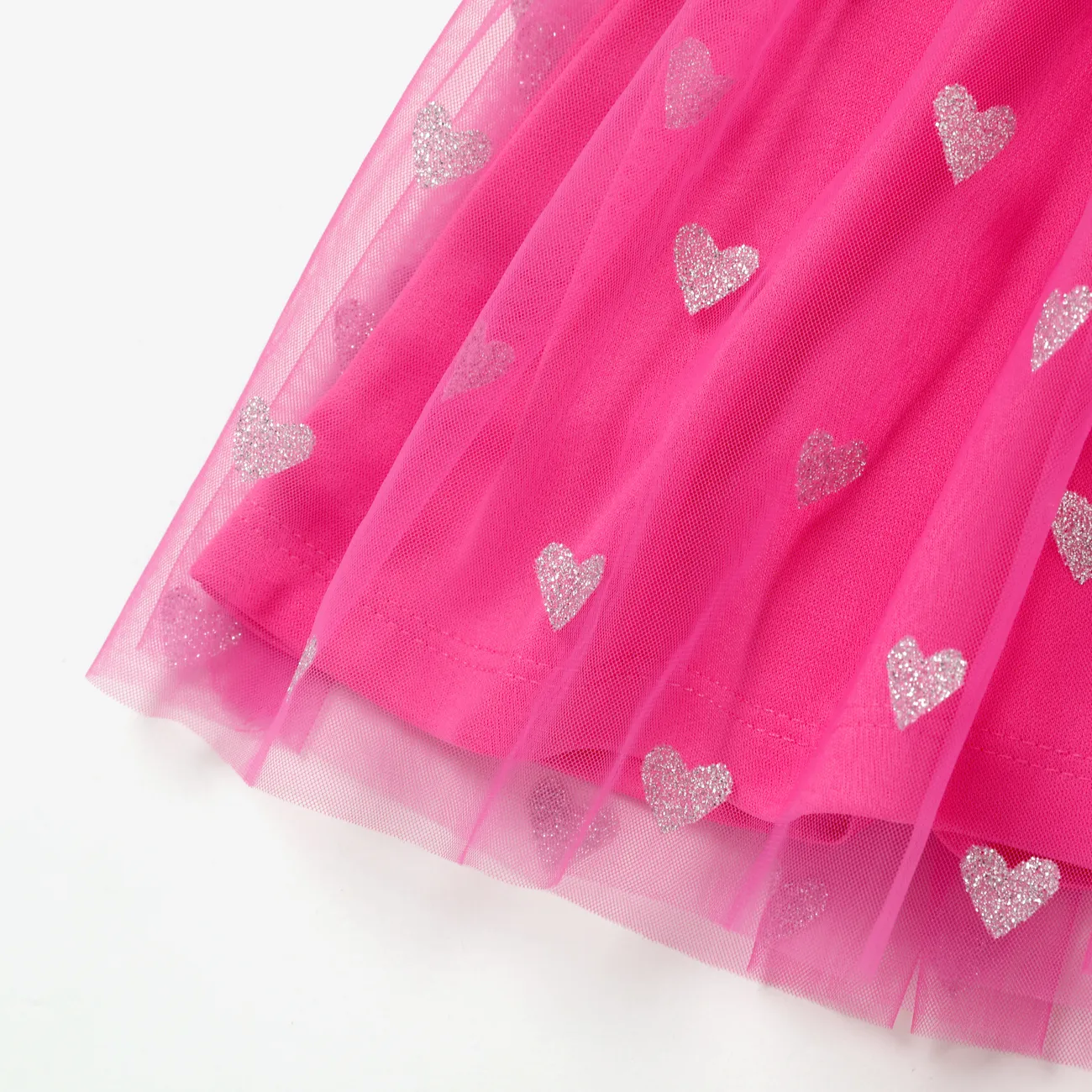 Peppa Pig Toddler Girl Short-sleeve Fungus Coat and Love Screen Print  Dress  PINK-1 big image 1