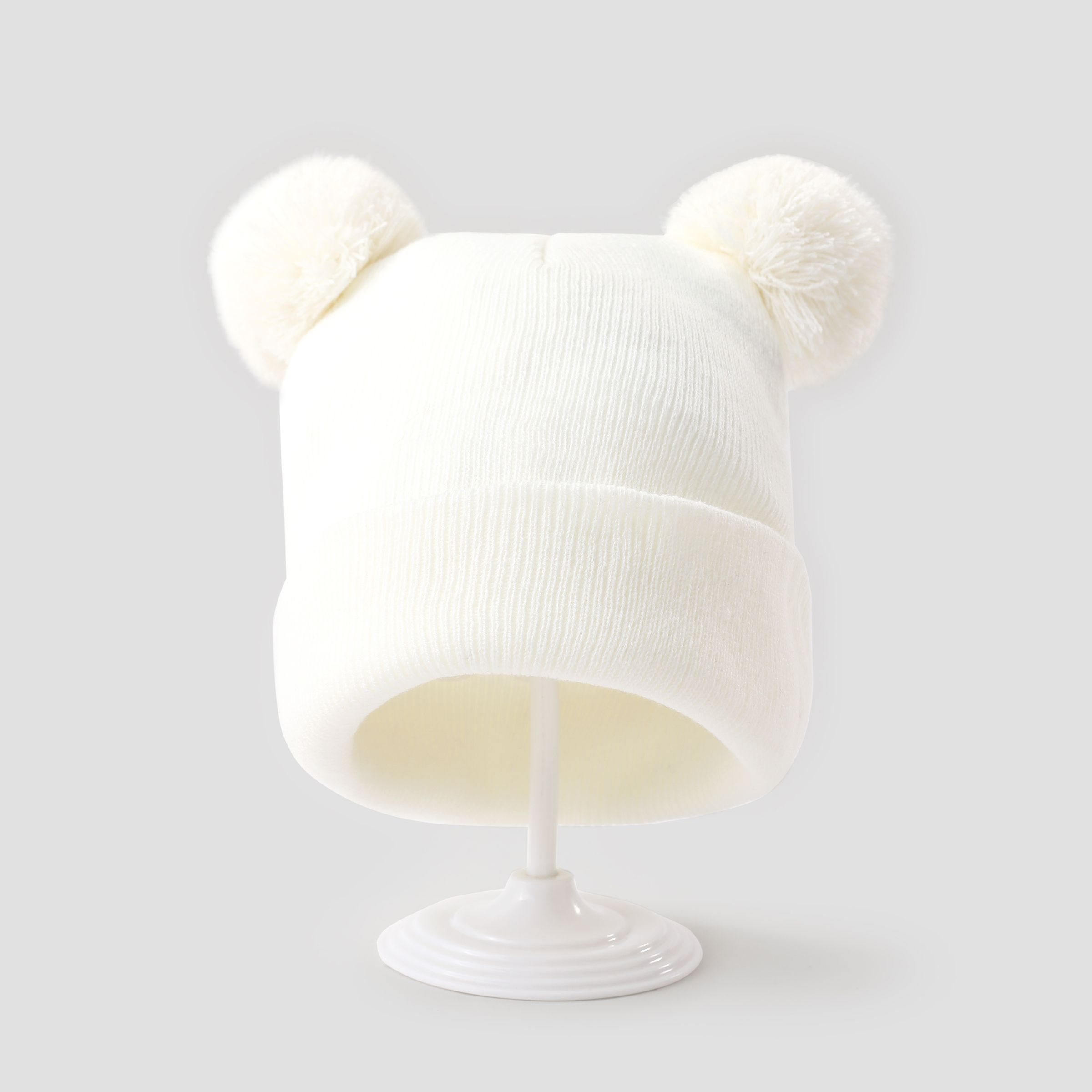 Baby/toddler Knitted Hat Warm Fur Ball Hat
