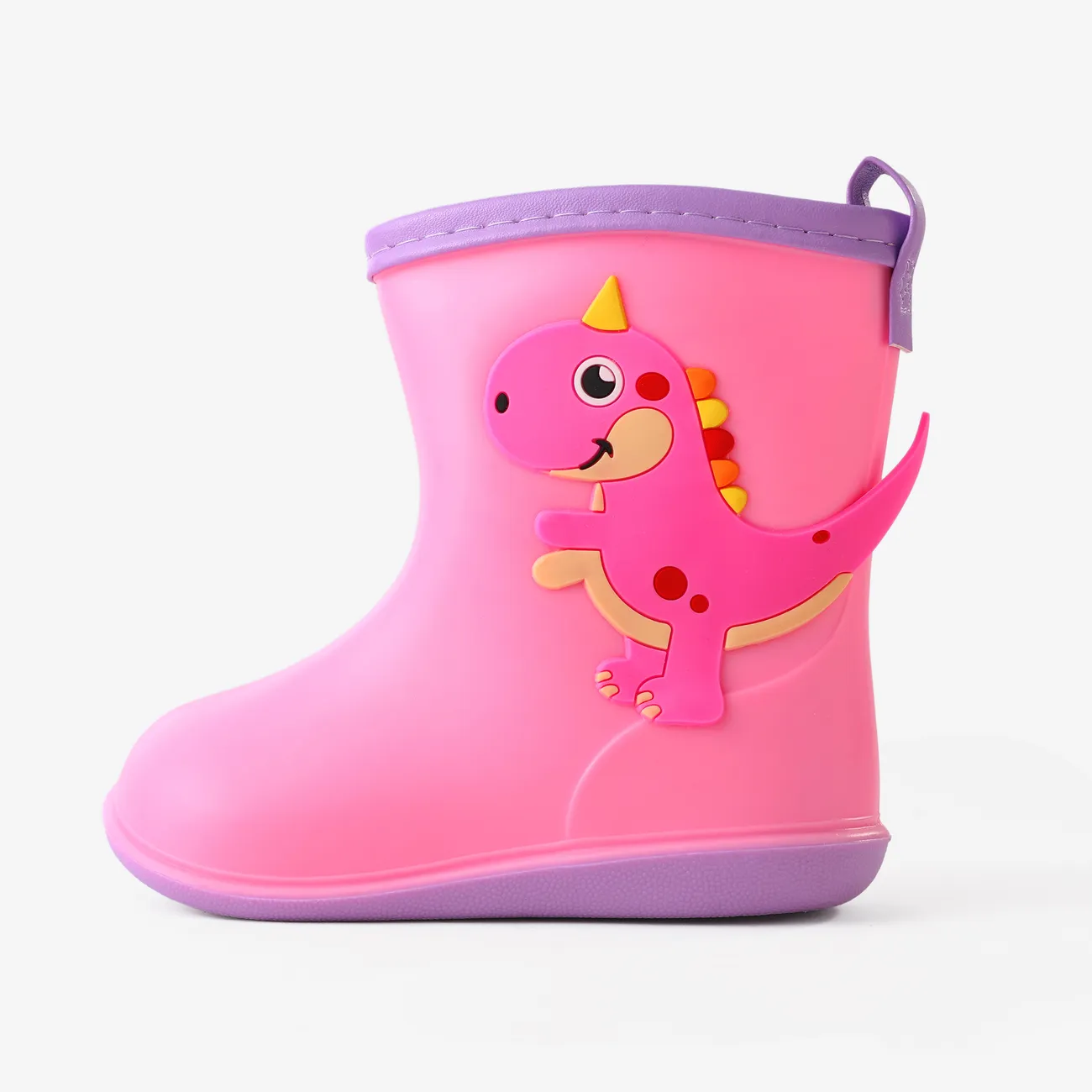 niño / niños botas de lluvia decoración dinosaurio 3D Rosado big image 1