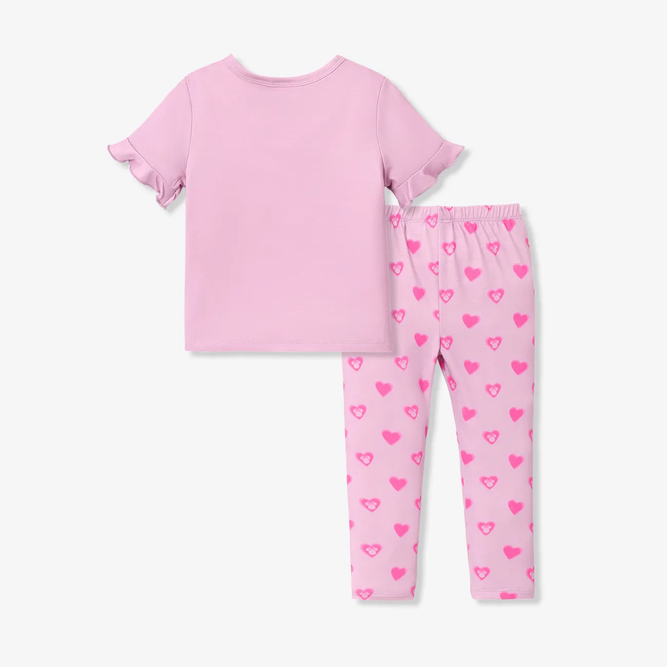 Disney Mickey and Friends Toddler Girls Mother's Day 2pcs Naia™ Character Print Tee and Pants Set Pink big image 1