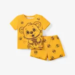 2pcs Baby/Kinder Mädchen/Junge Kindlicher Pyjama/Heimkleidung gelb