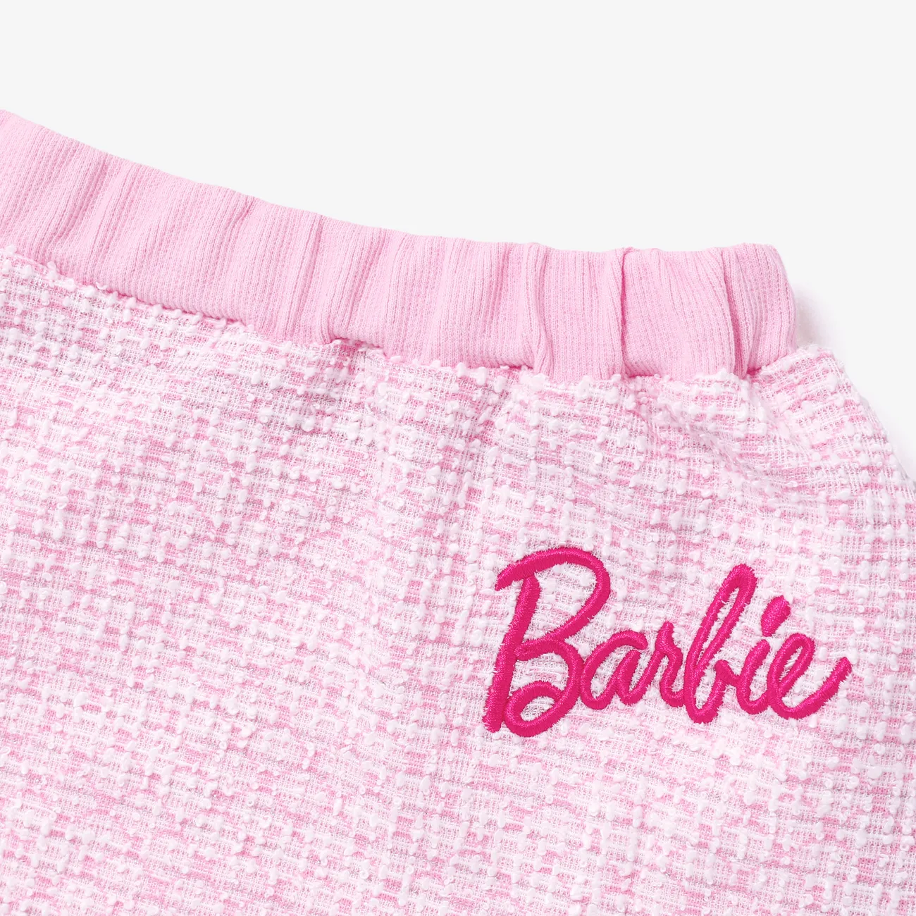 Barbie Dia da Mãe IP Menina Botão Bonito Fato saia e casaco encarnadinepink big image 1