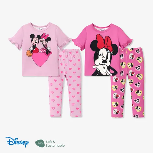 Disney Mickey and Friends Valentine's Day Toddler Girl Naia™ Character Print Tee and Pants Set