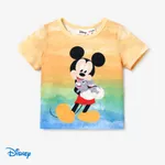 Disney Mickey and Friends 1pc Toddler/Kid Girl/Boy Character Tyedyed/Stripe/Colorful Print Naia™ Short-sleeve Tee Color block