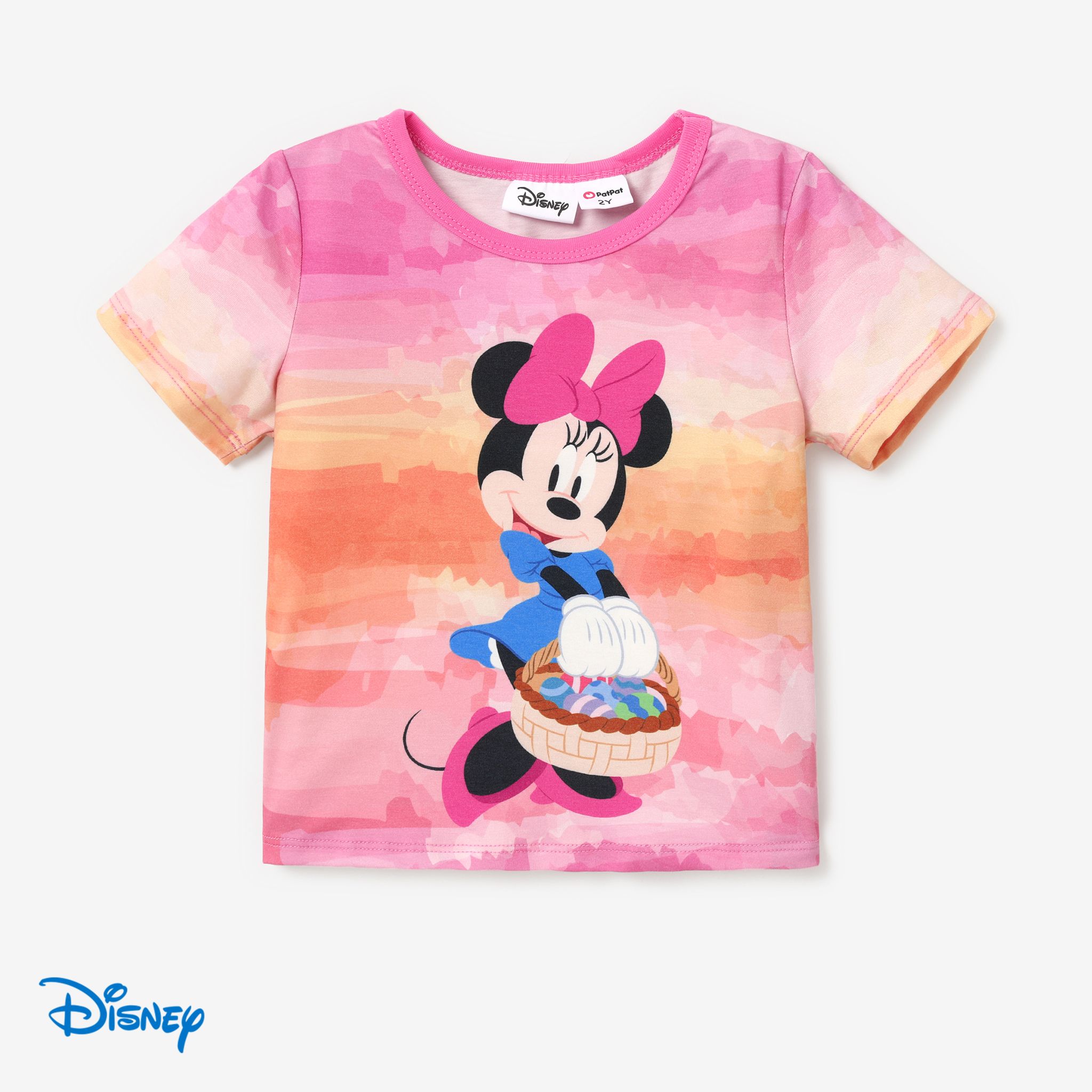 

Disney Mickey and Friends 1pc Toddler/Kid Girl/Boy Character Tyedyed/Stripe/Colorful Print Naia™ Short-sleeve Tee