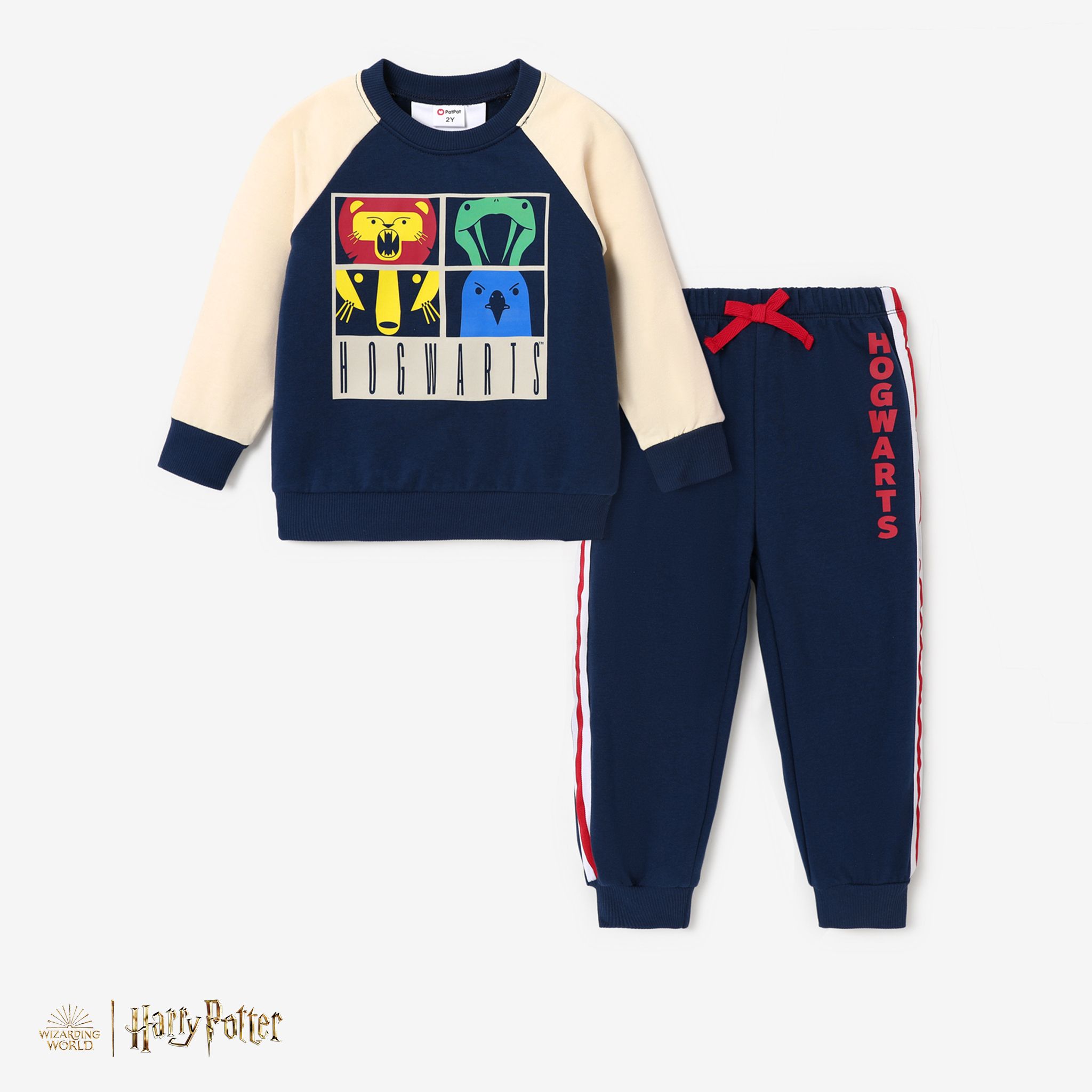 Harry Potter Toddler Boy 2pcs Personnage Imprimé Manches Longues Pull Sweat-shirt Et Pantalon Ensemble