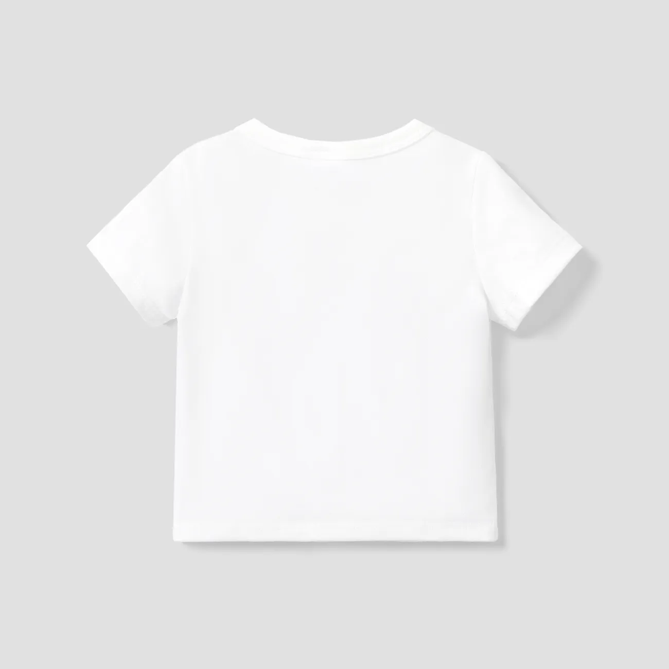 Baby Girl/Boy 3D Dinosaur Print Loose Fit T-shirt White big image 1