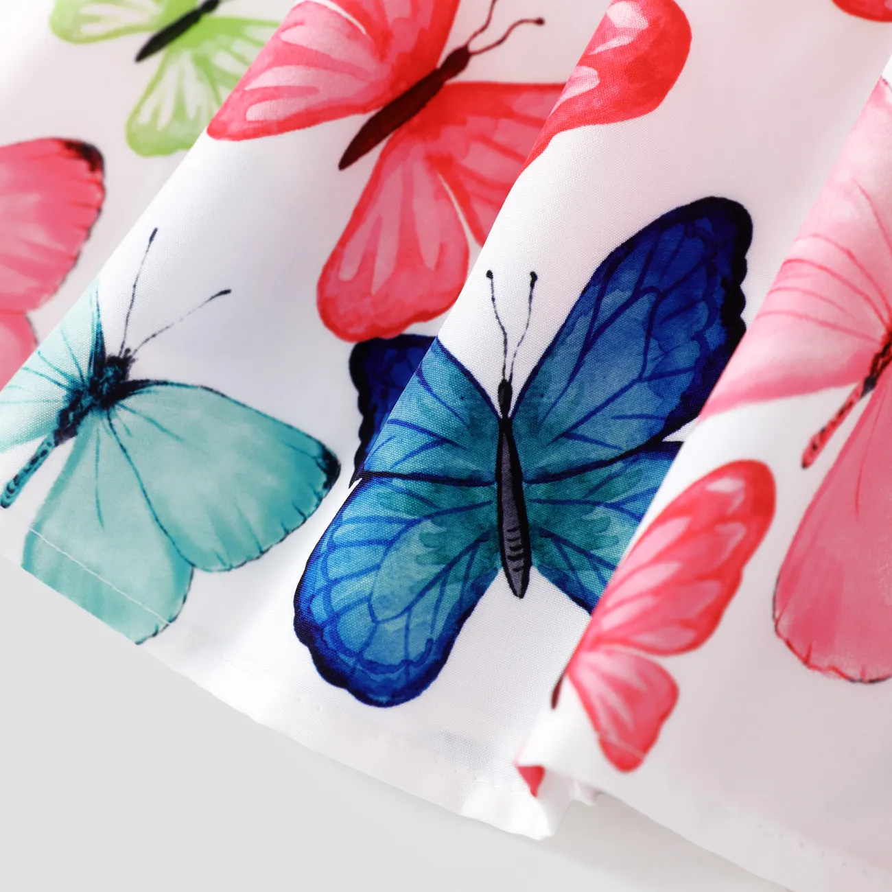 Ostern Kleinkinder Mädchen Tanktop Süß Schmetterling Kleider weiß big image 1