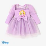 Disney Princess Día de la Madre Niño pequeño Chica Costura de tela Dulce Vestidos Púrpura