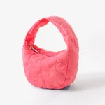 Toddler/kids Love embroidery handbag Dark Pink