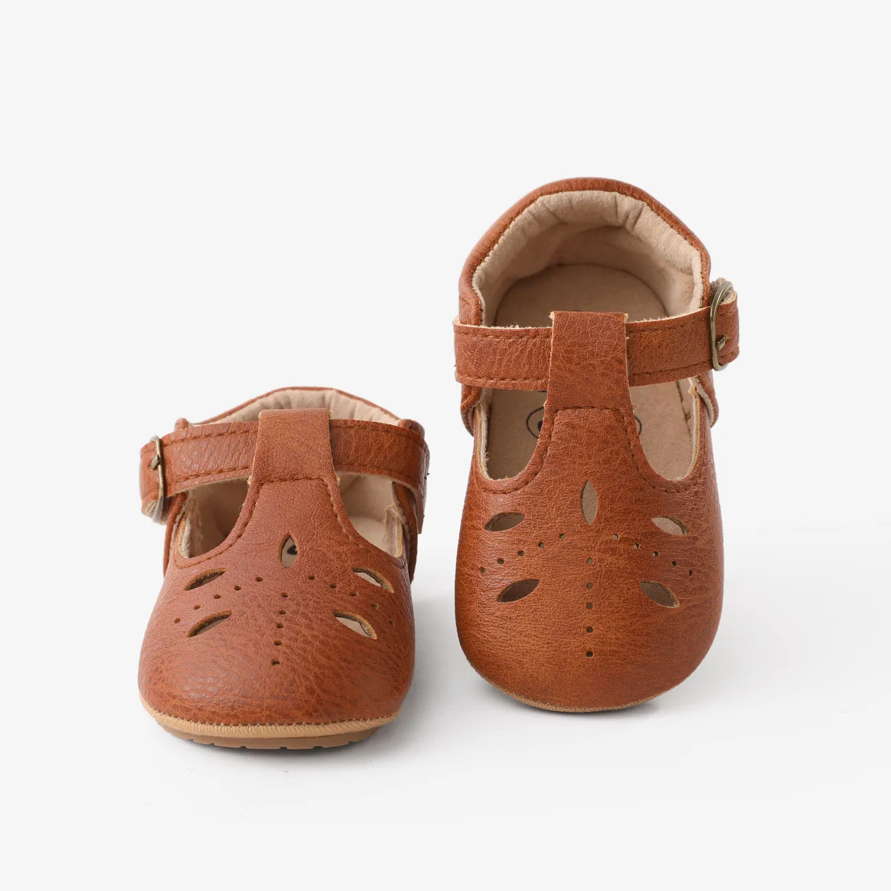 Baby Girl Casual Hollow-out Sandals/Prewalker Shoes
 Brown big image 1