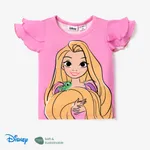 Disney Princess Pascua Niño pequeño Chica Volantes Infantil Manga corta Camiseta Roseo