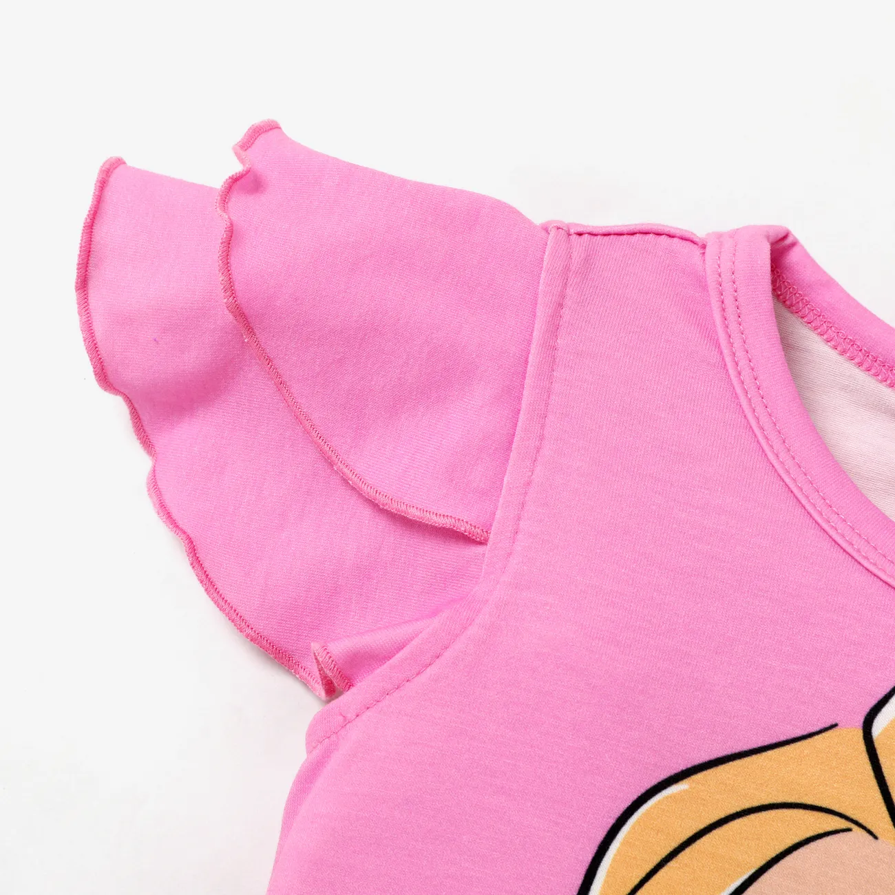 Disney Princess Toddler Girl Naia™ Character Print Ruffled Short-sleeve Tee Roseo big image 1