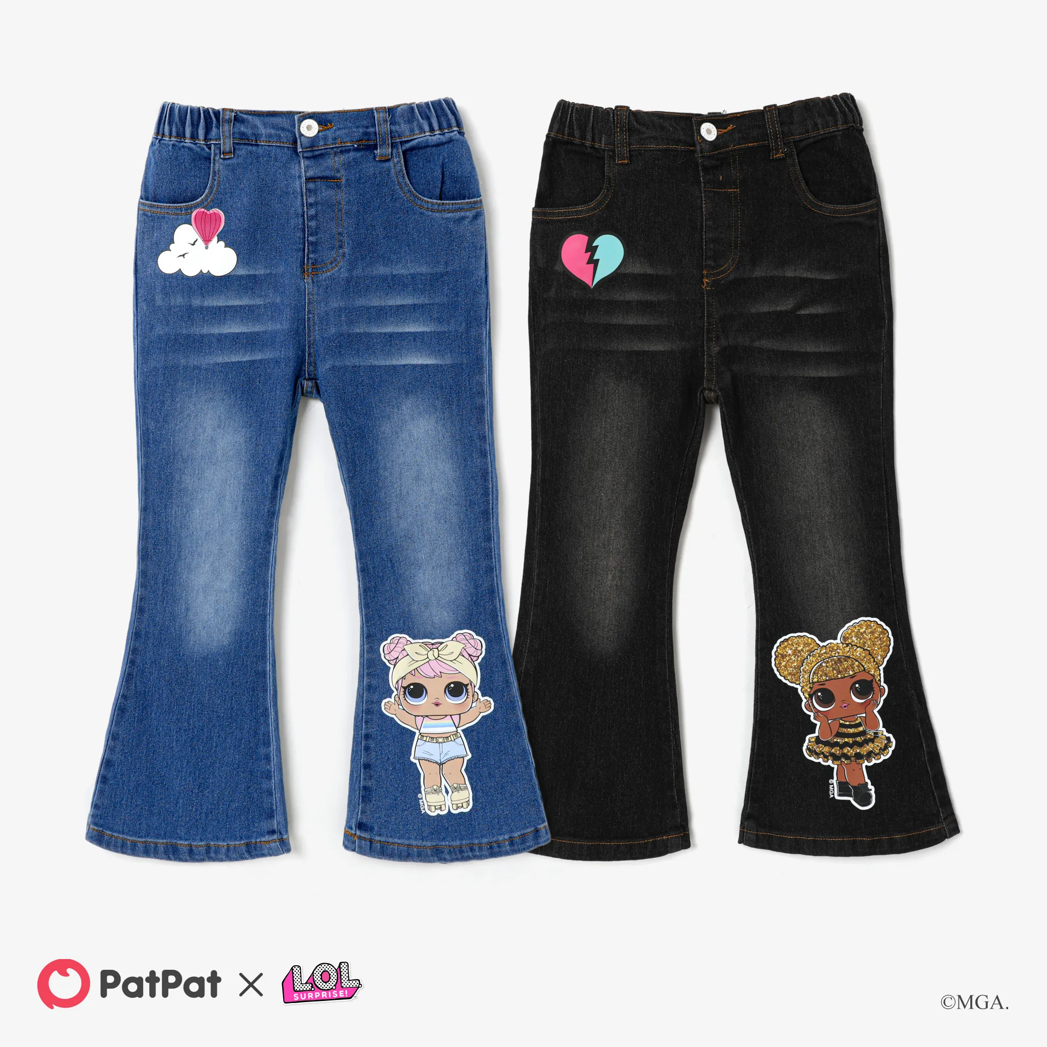 L.O.L. SURPRISE! Kid Girl Character Printed Denim Jeans