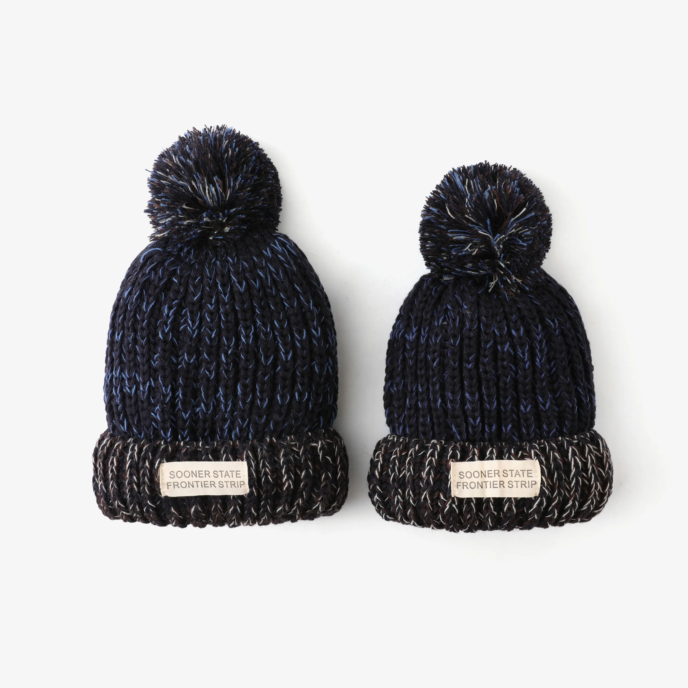 Parent-child autumn and winter knitted beanie