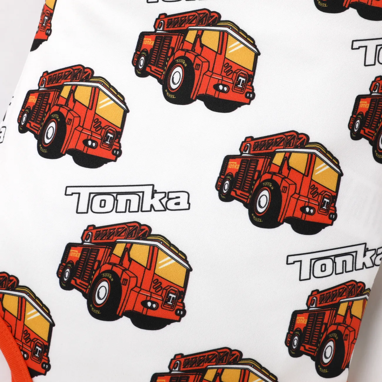 Tonka 1pc Baby Boys Vehicle Print Sleeveless Bodysuit
 White big image 1