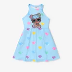 L.O.L. SURPRISE! Toddler Girl/Kid Girl sleeveless round neck dress
 Blue