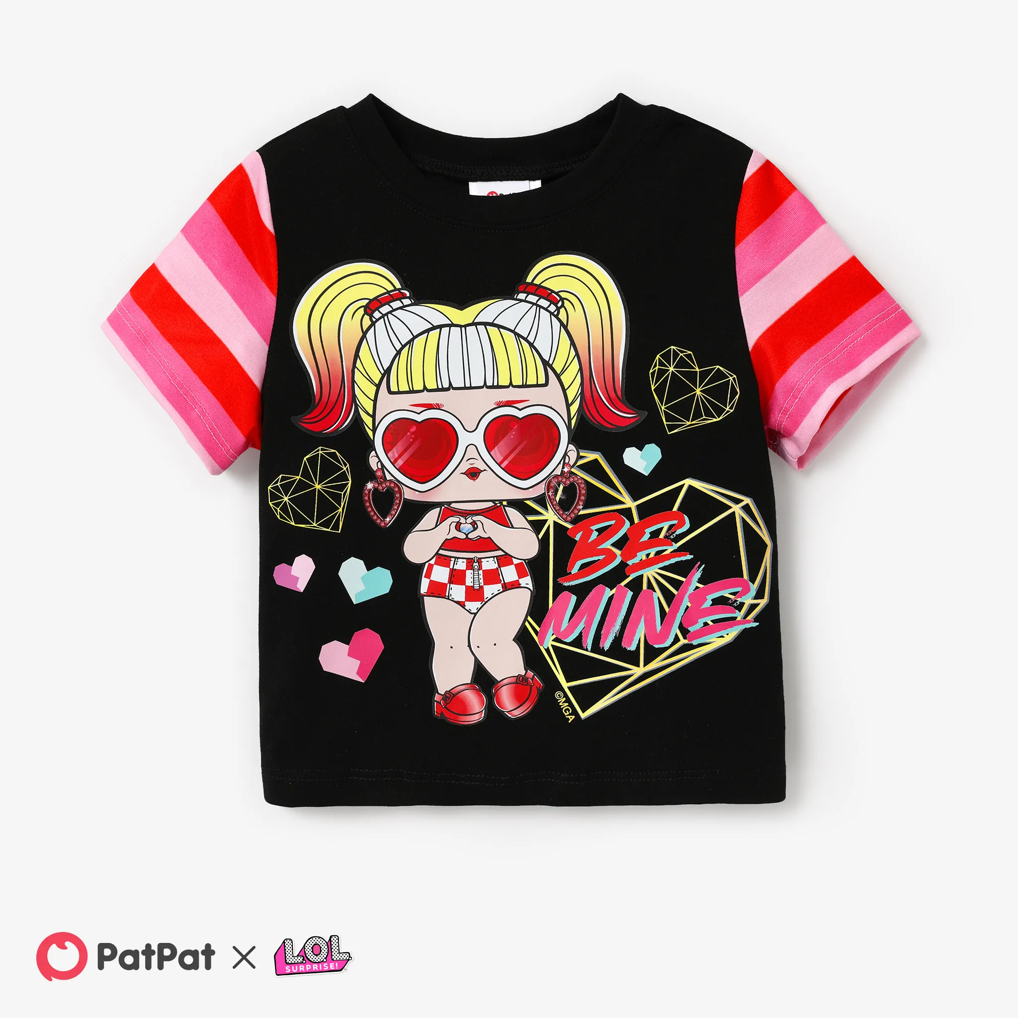 LOL Surprise Toddler Girl Valentine's Day Cotton Tee 1pc 