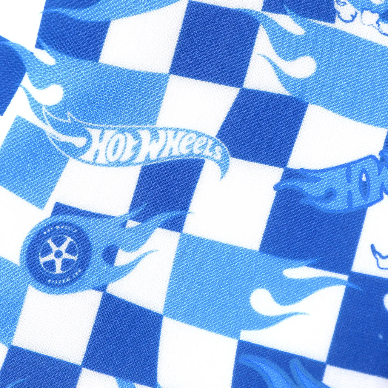 Hot Wheels Toddler boy/Kid Boy Positioned print checkerboard swim shorts Blue big image 1