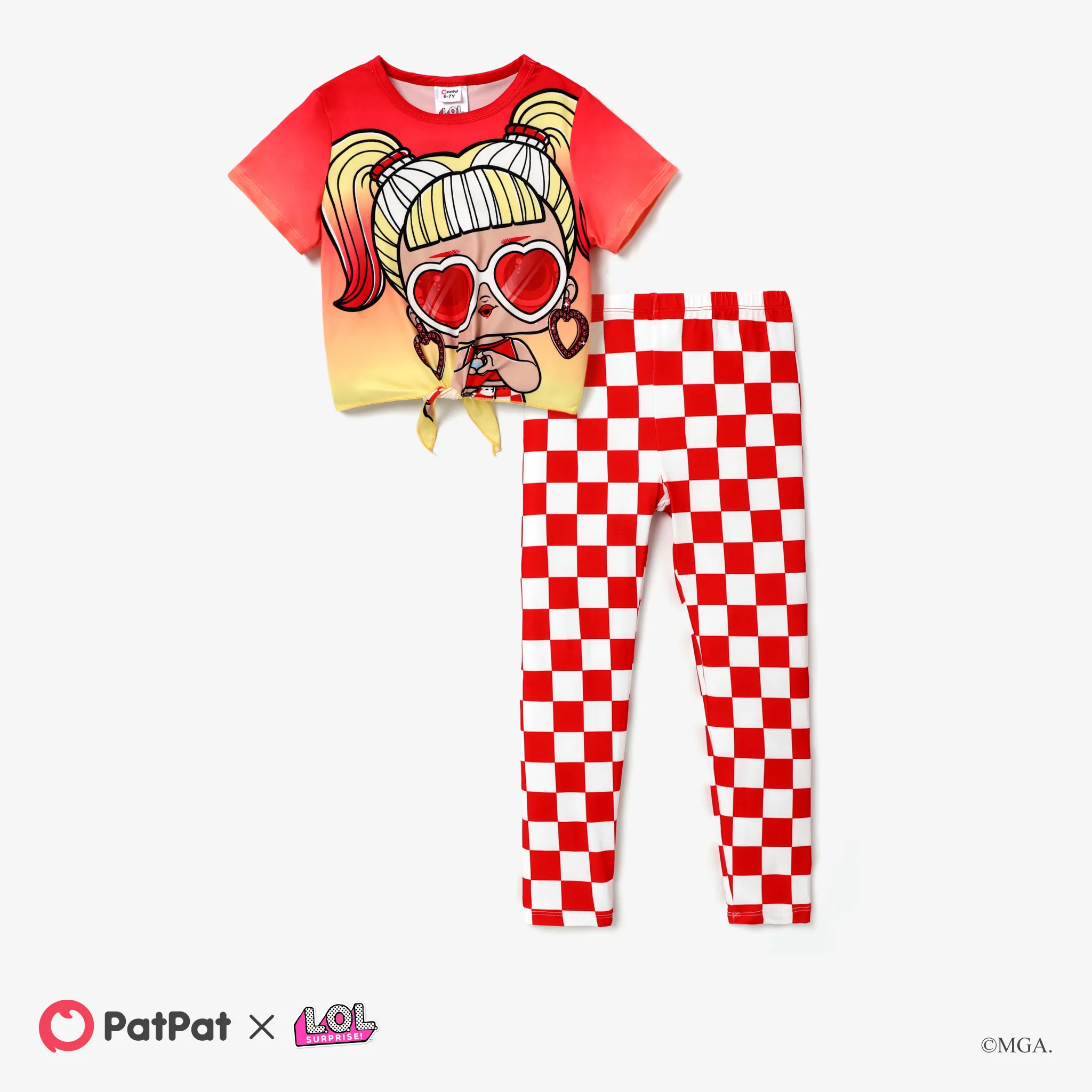 Character Bandage 2pcs Suit for Girls in Polyester Spandex Blend - Kid's Suits
