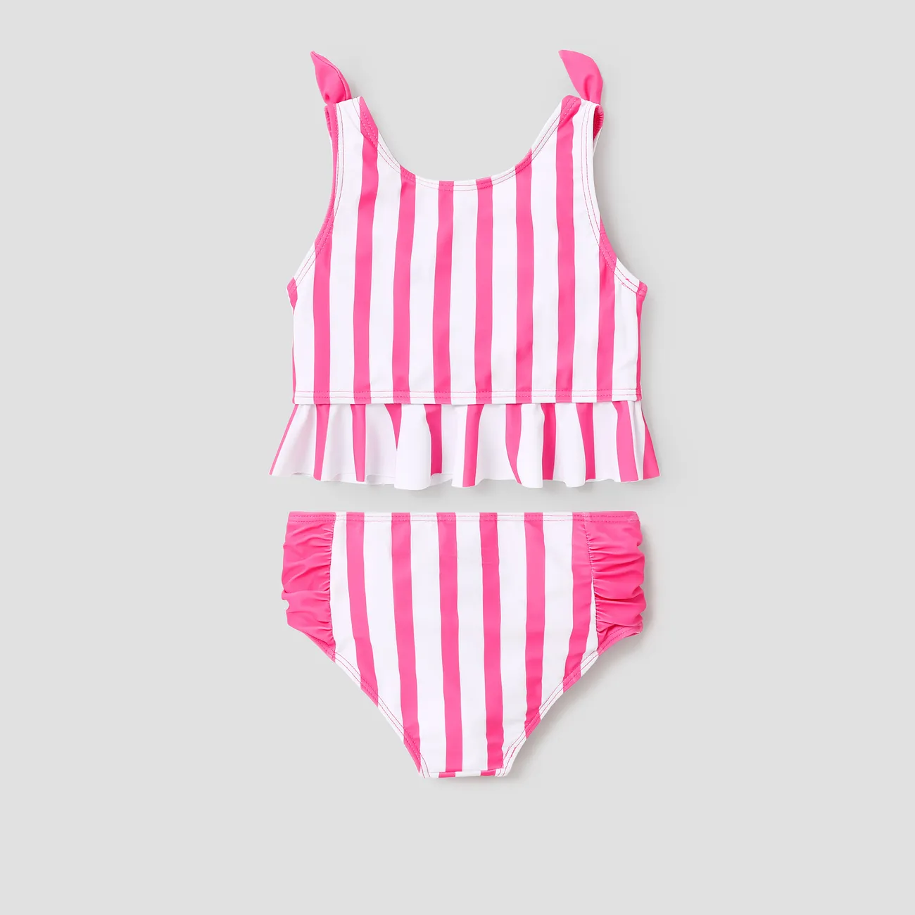 Barbie Toddler/Kid Girl 2pcs Character and Stripes Print Swimsuit
 Roseo big image 1