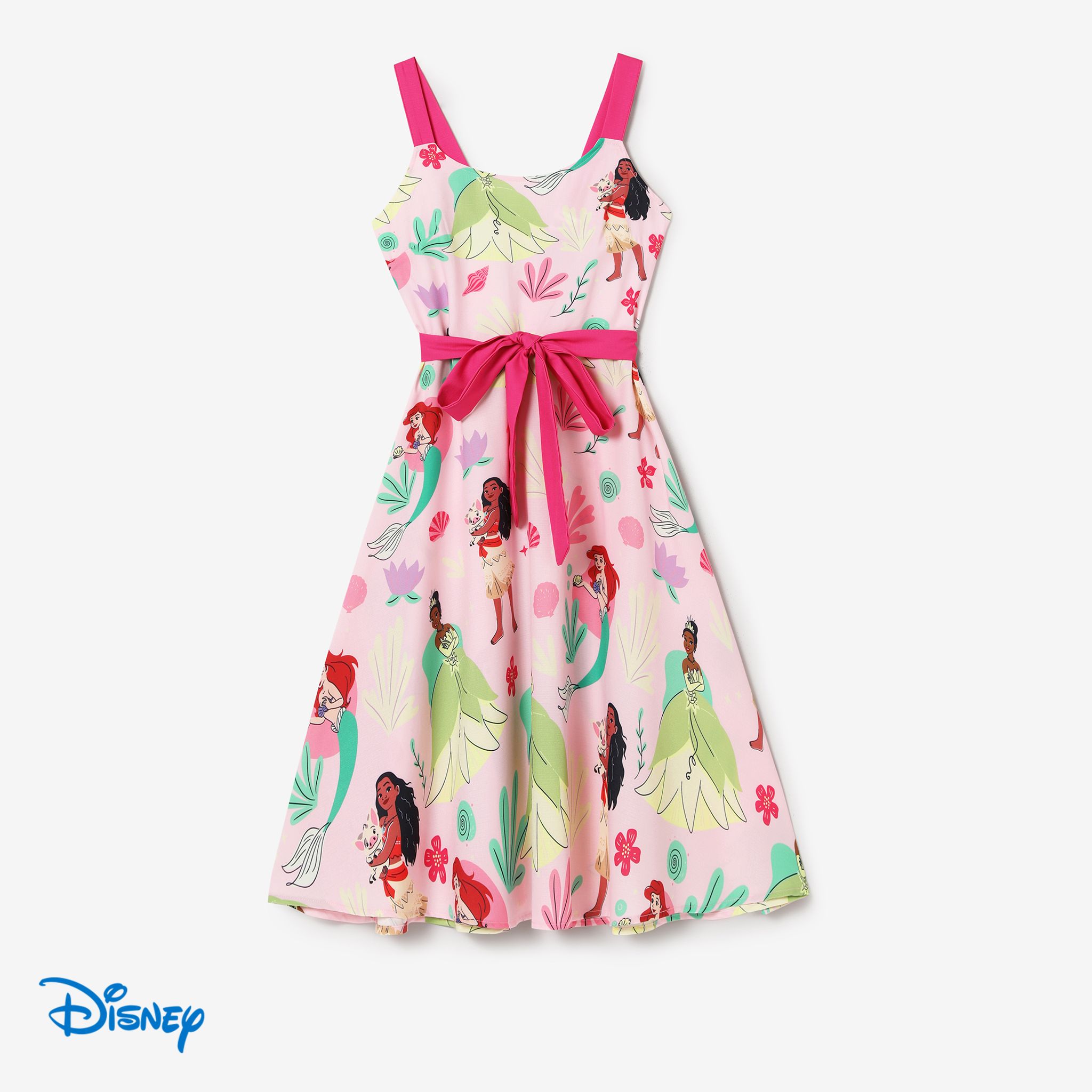 Disney Princess Mommy And Me Character And Floral Allover Print Dress