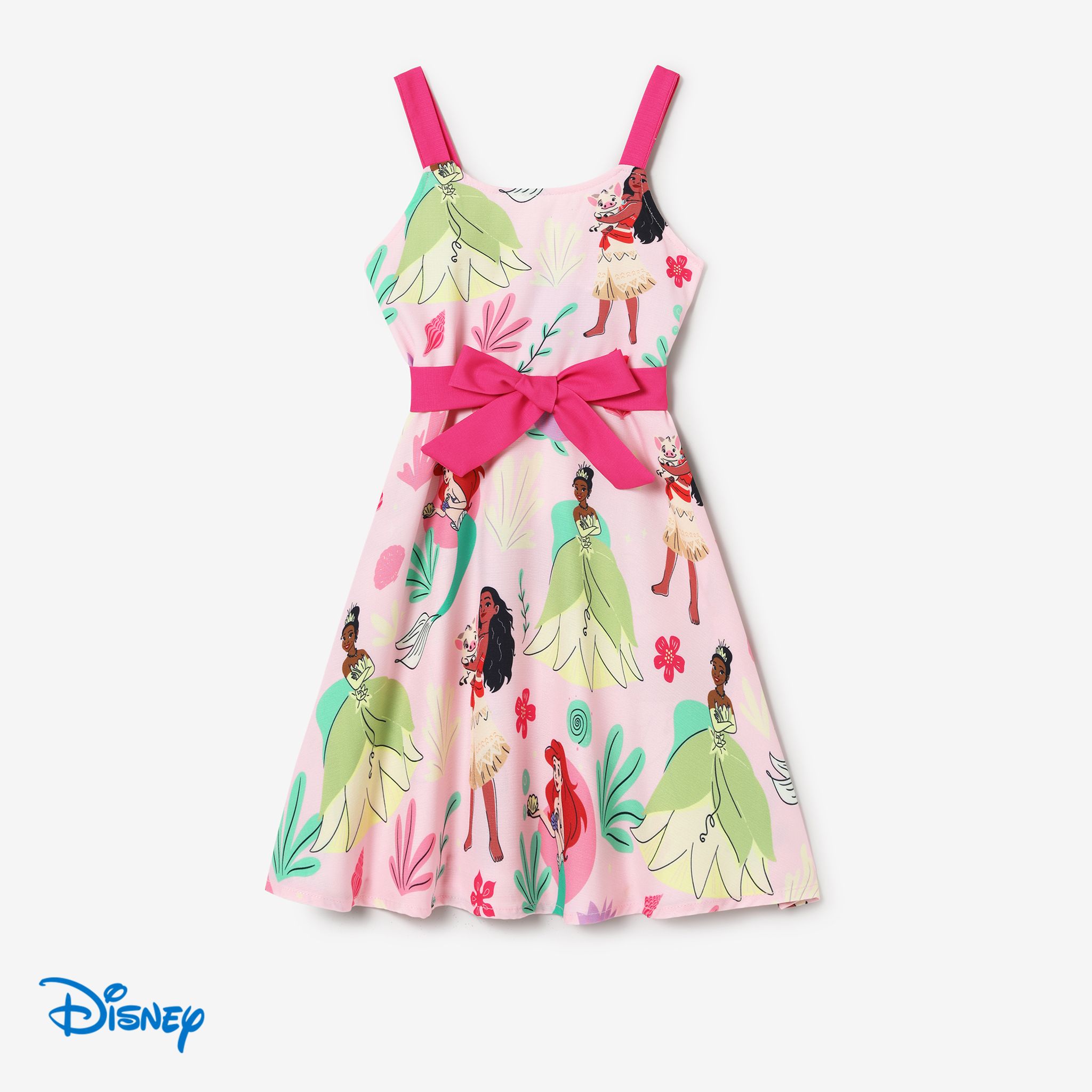Disney Princess Mommy And Me Character And Floral Allover Print Dress