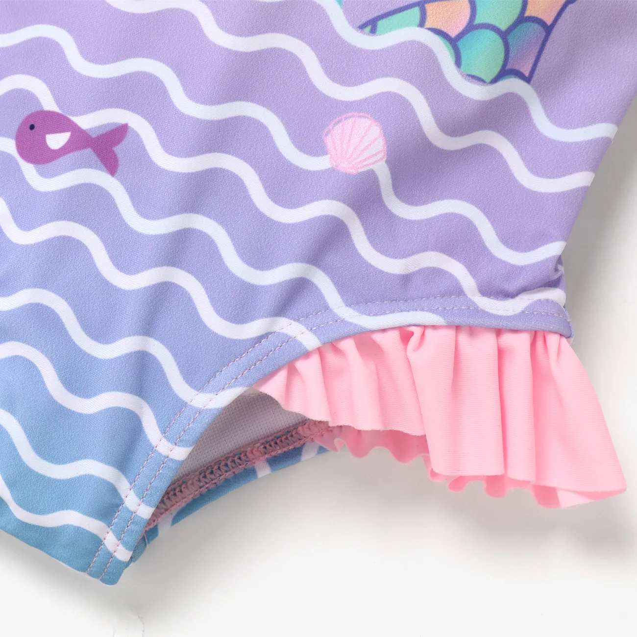 Peppa Pig Baby/Toddler Girl Ocean Mermaid Swimsuit Colorful big image 1