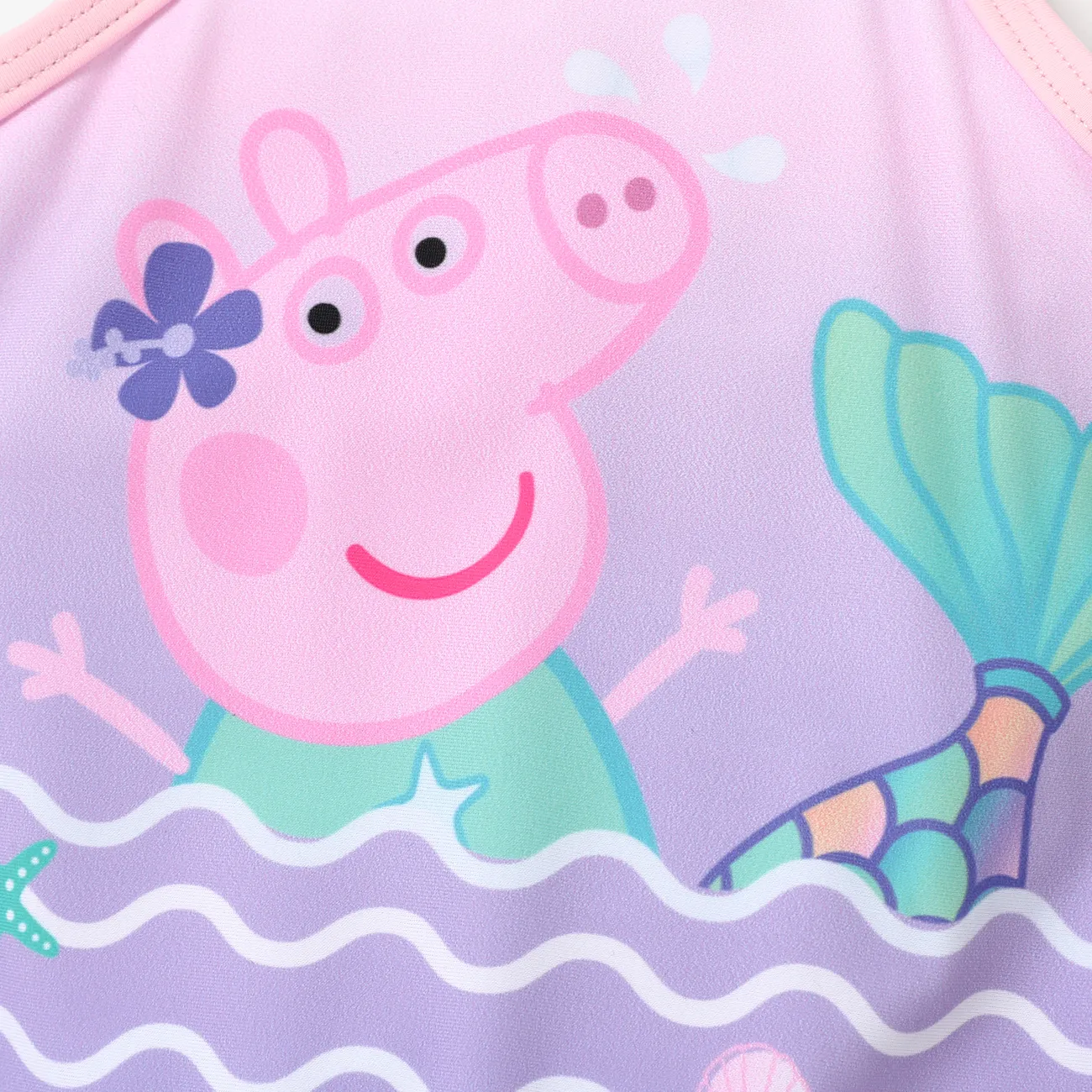 Peppa Pig حريمي حافة كشكشة طفولي ملابس سباحة زاهى الألوان big image 1