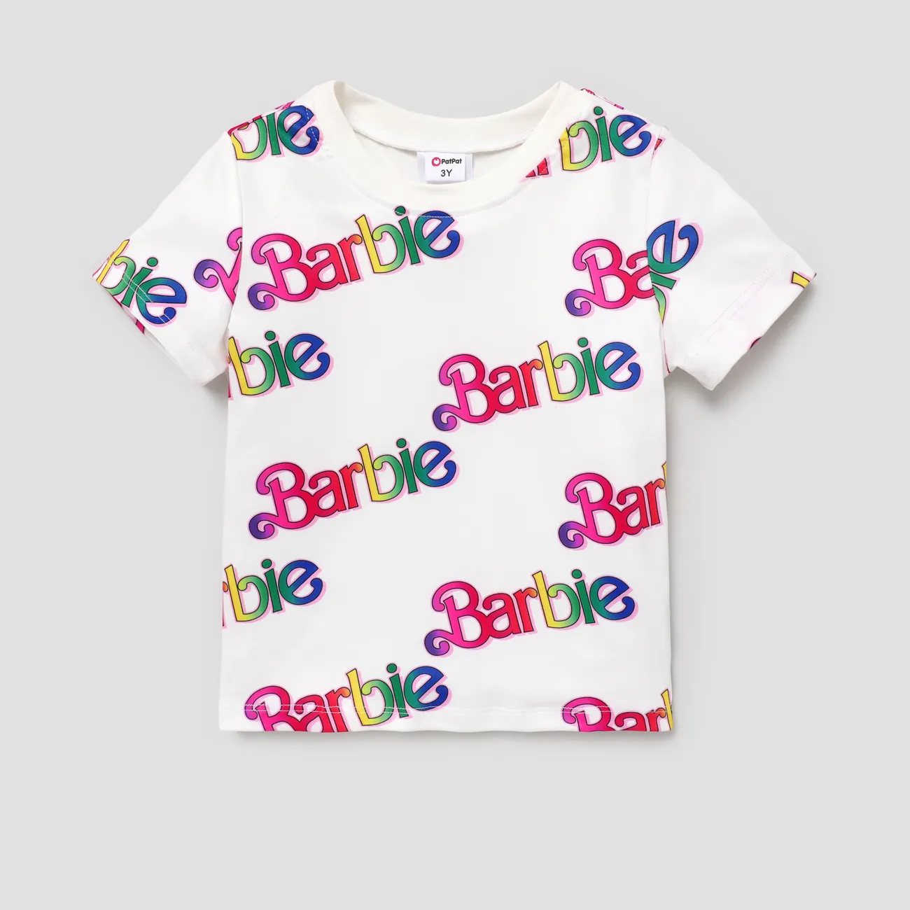 Barbie 1pc Toddler/Kids Girls Alphabet T-Shirt
 White big image 1