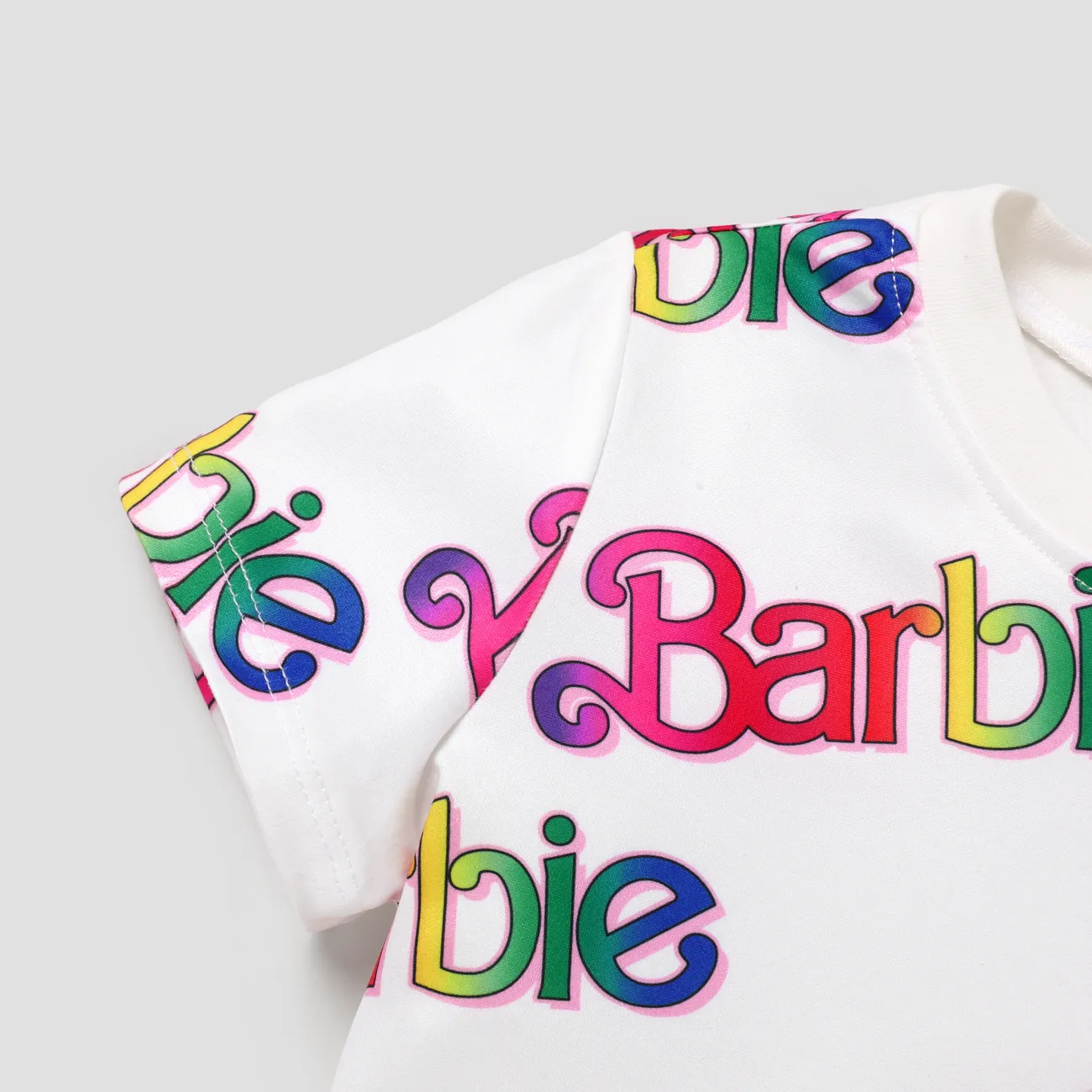 Barbie Fille Enfantin T-Shirt Blanc big image 1