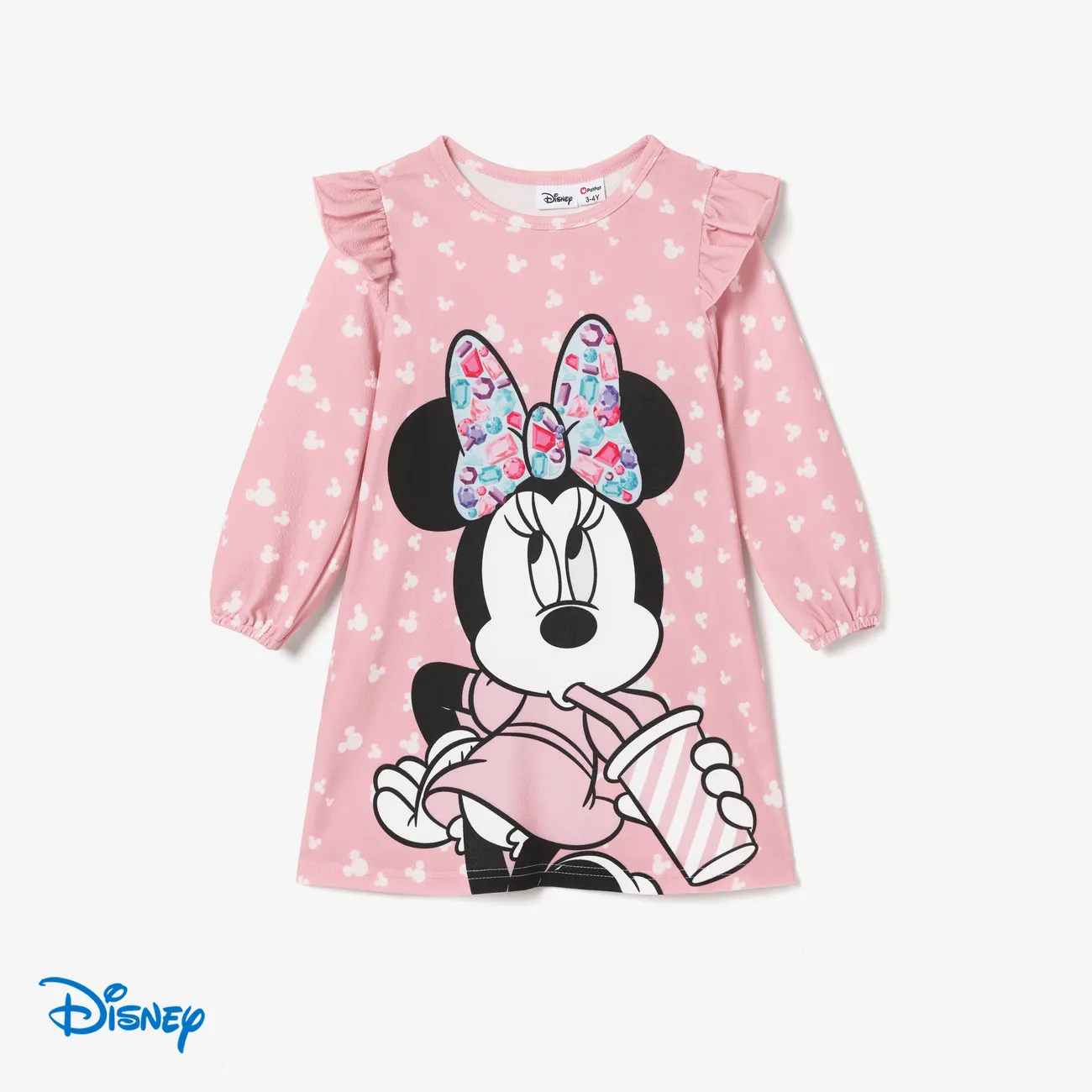 Disney Mickey and Friends Family Matching Mom and Me Dress or Romper Pink big image 1