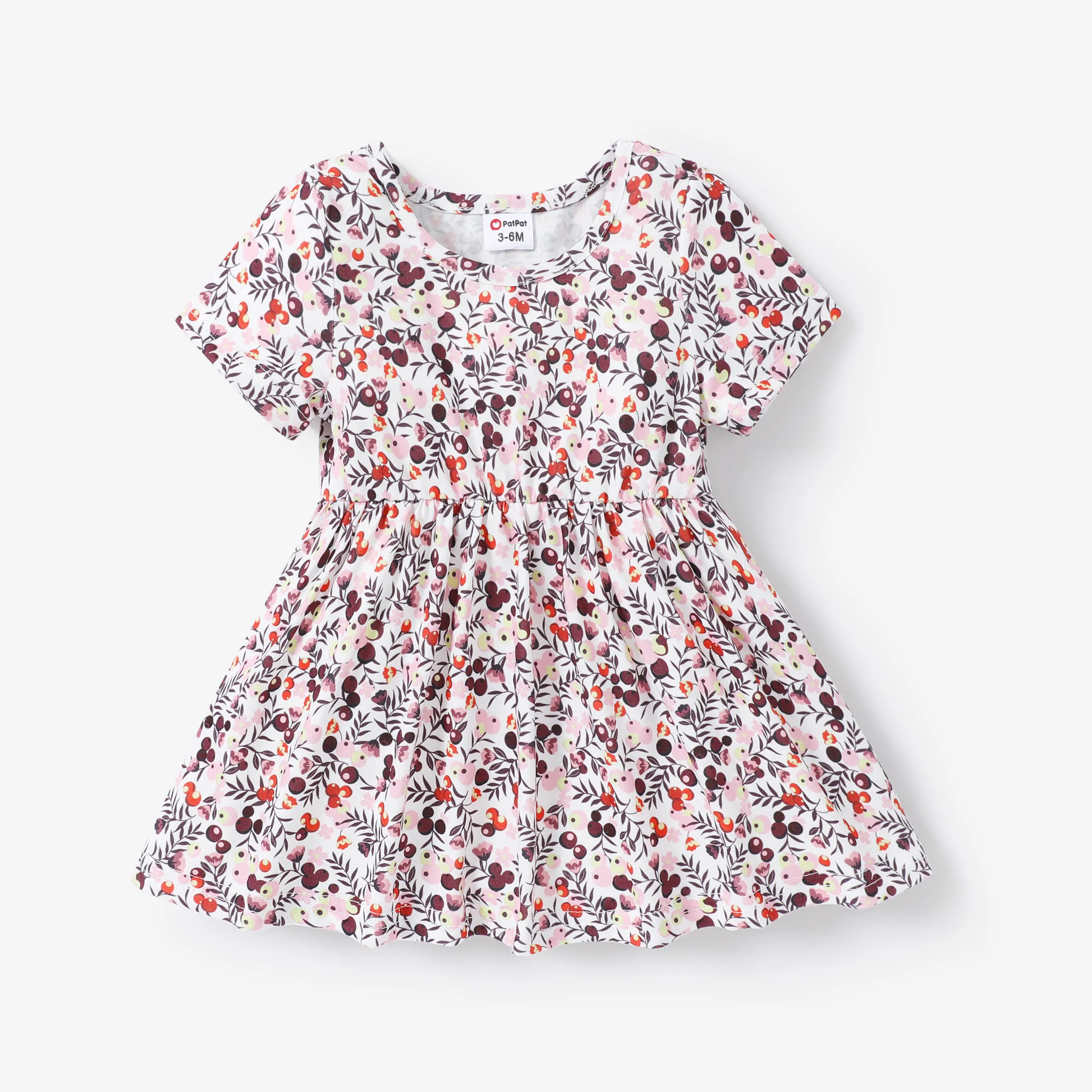 Baby Girl Ribbed Short-sleeve Dress